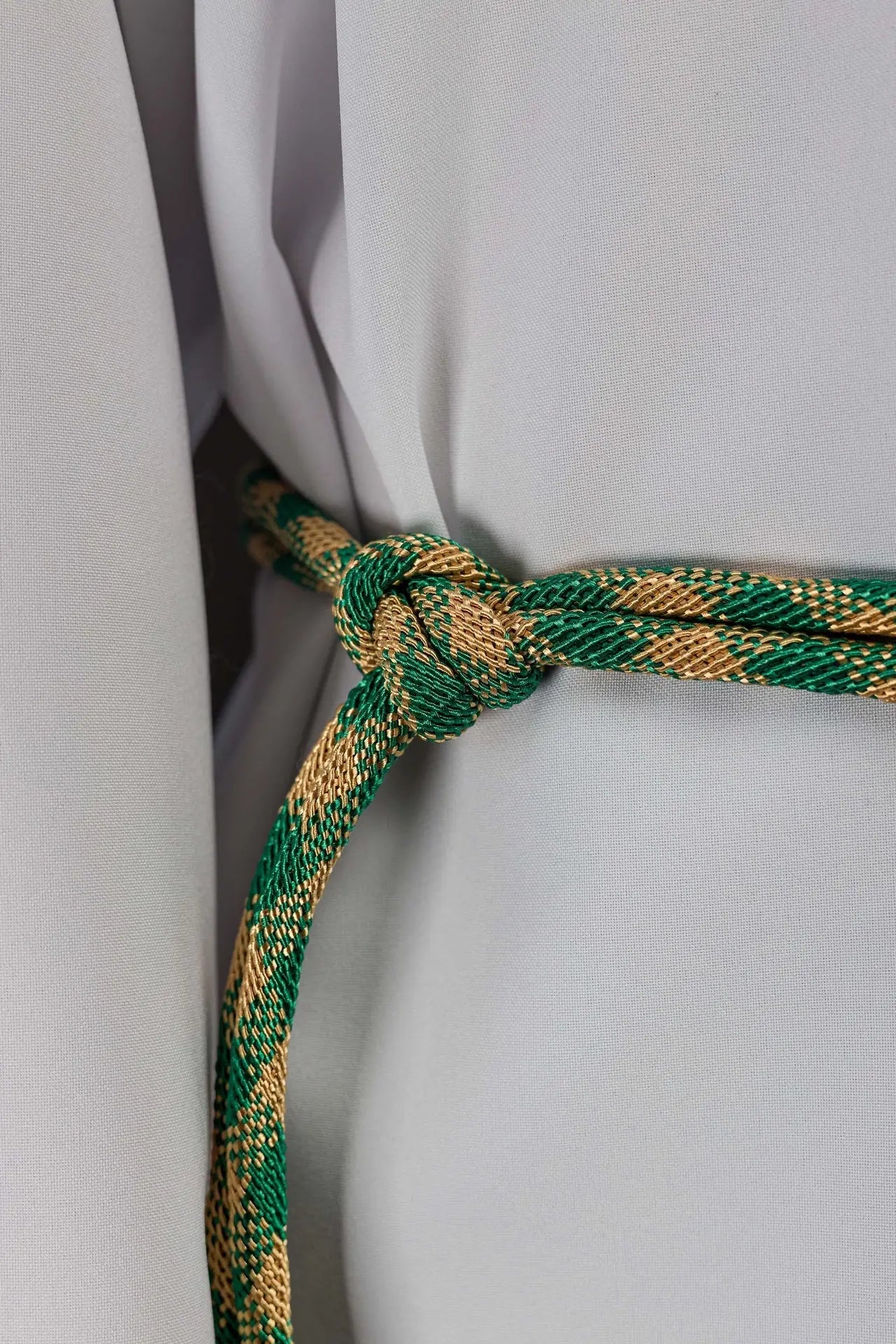 Premium zielono-złoty pas liturgiczny