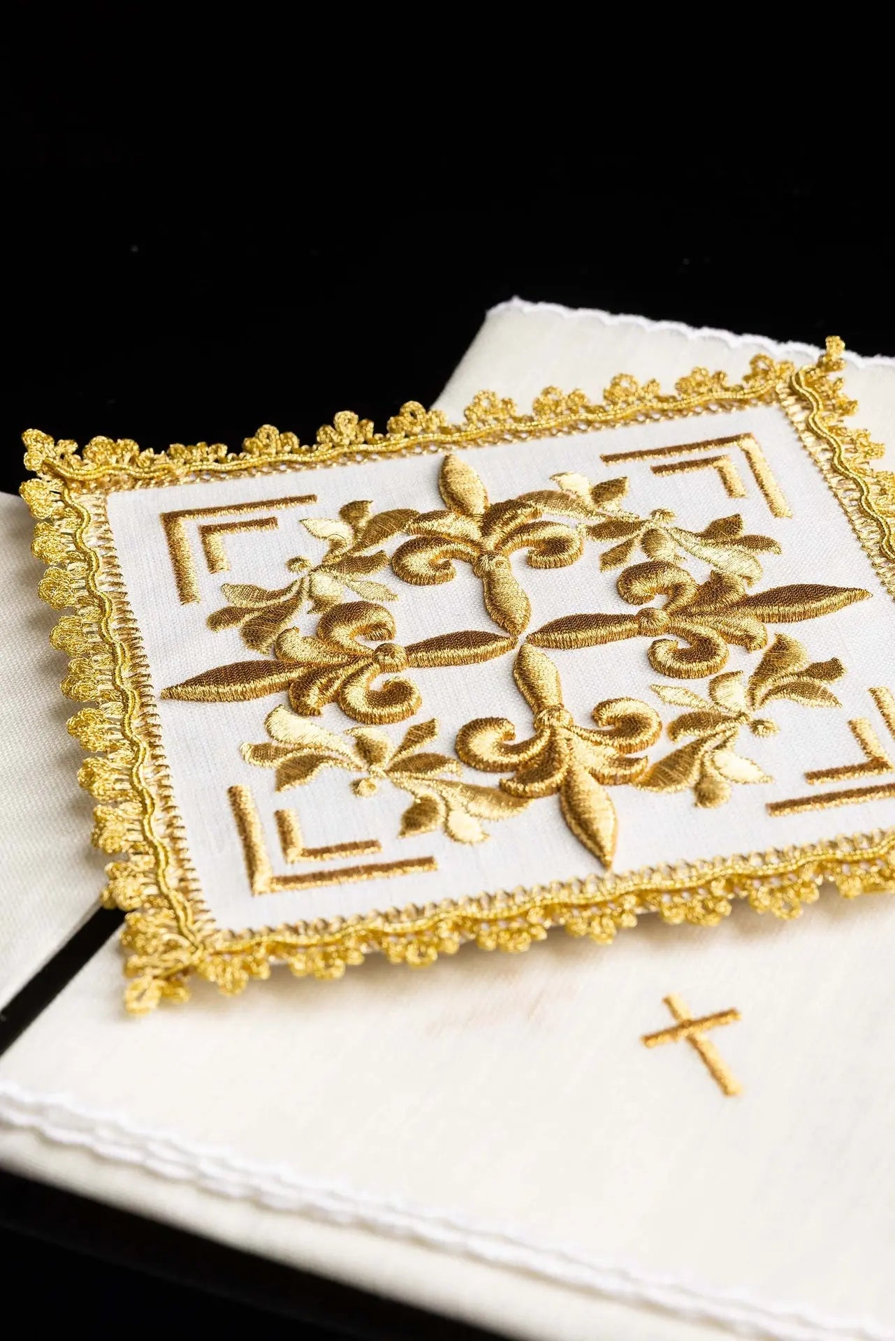 Gold embroidered chalice lingerie