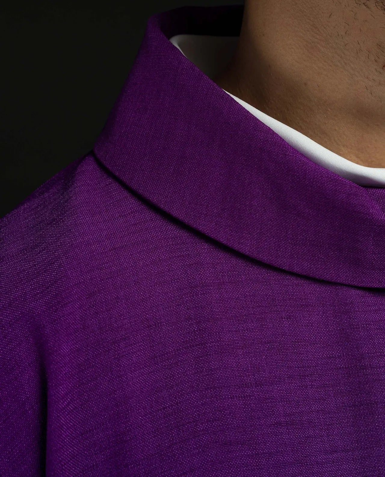 Purple chasuble with embroidery of the Cross