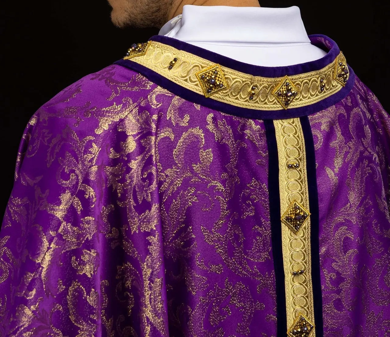 Chasuble with natural stones Handmade 7003