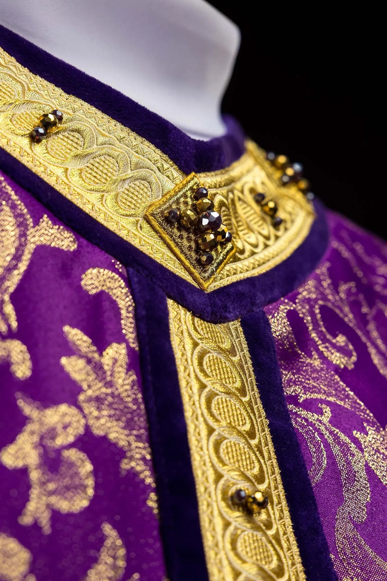 Chasuble with natural stones Handmade 7003