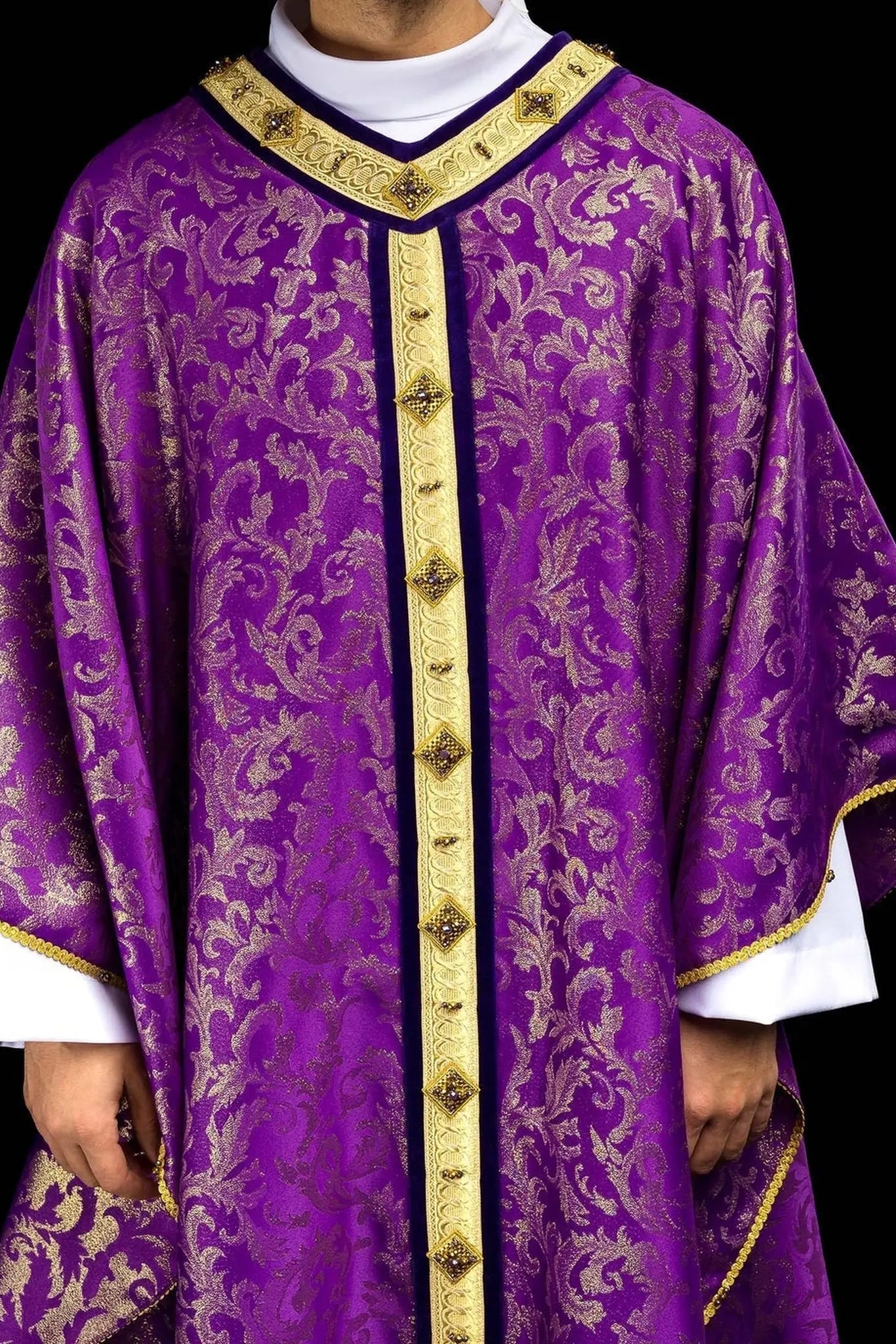 Chasuble with natural stones Handmade 7003