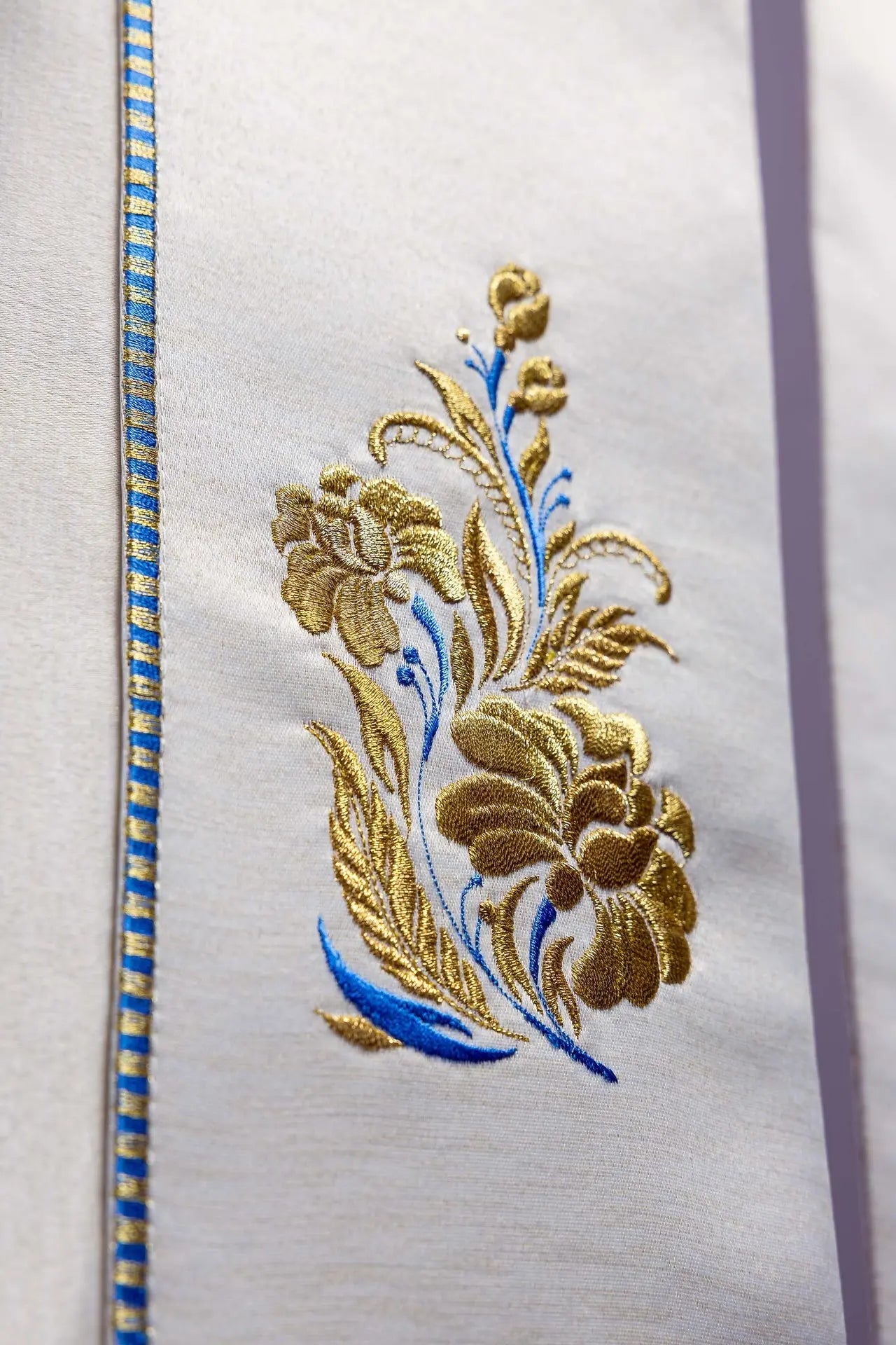 Ecru Marian Embroidered Cope