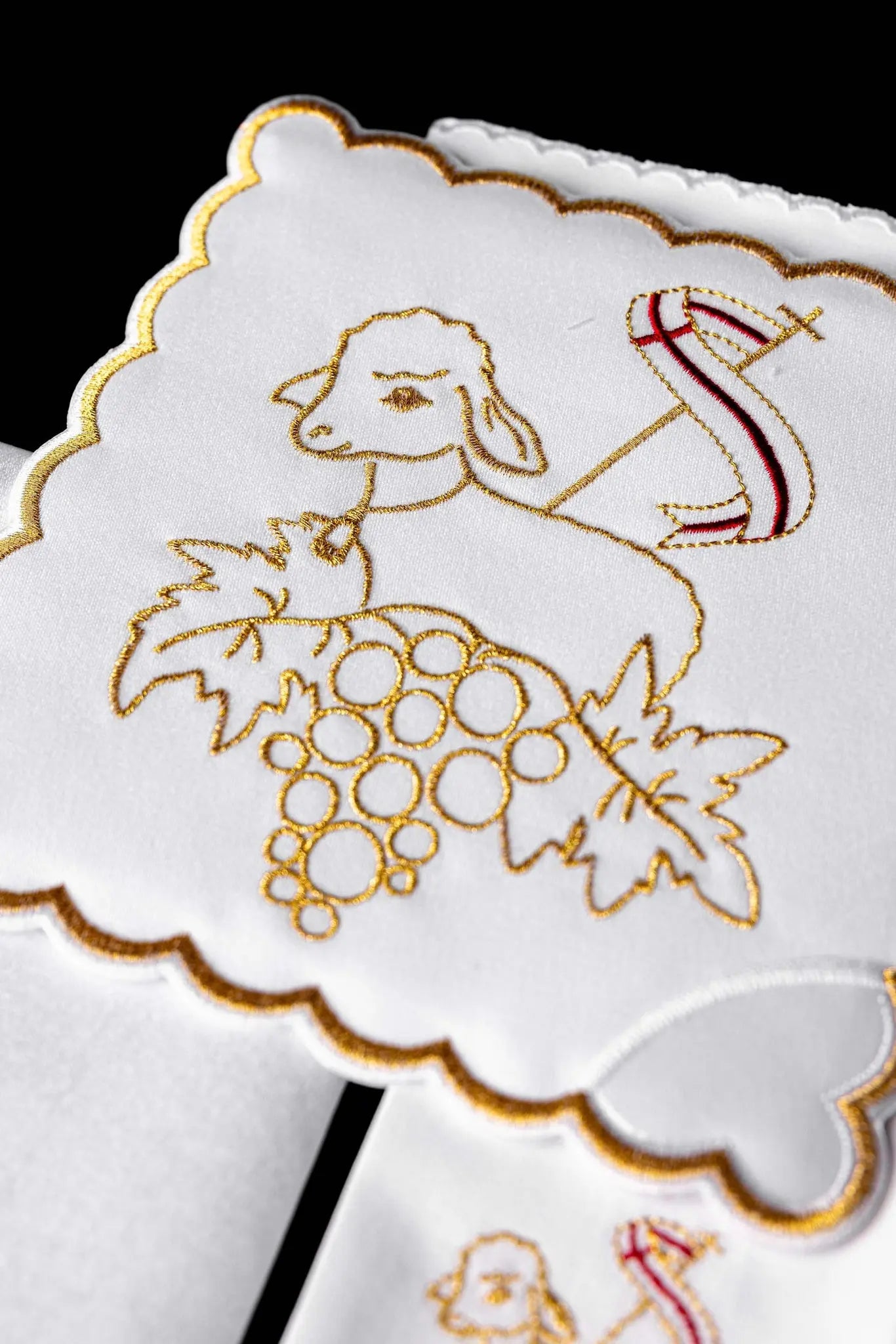 Embroidered chalice linen Easter Lamb