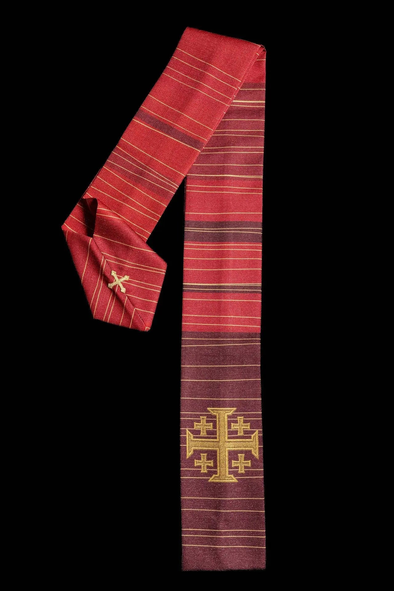 Printed Chasuble with Jerusalem Cross Red