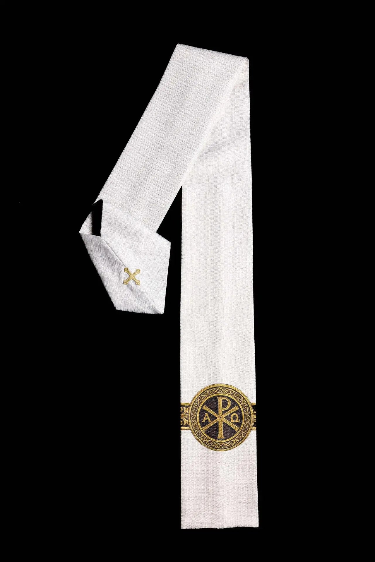 Printed “Pax” Chasuble Ecru with Rich Gold Decoration