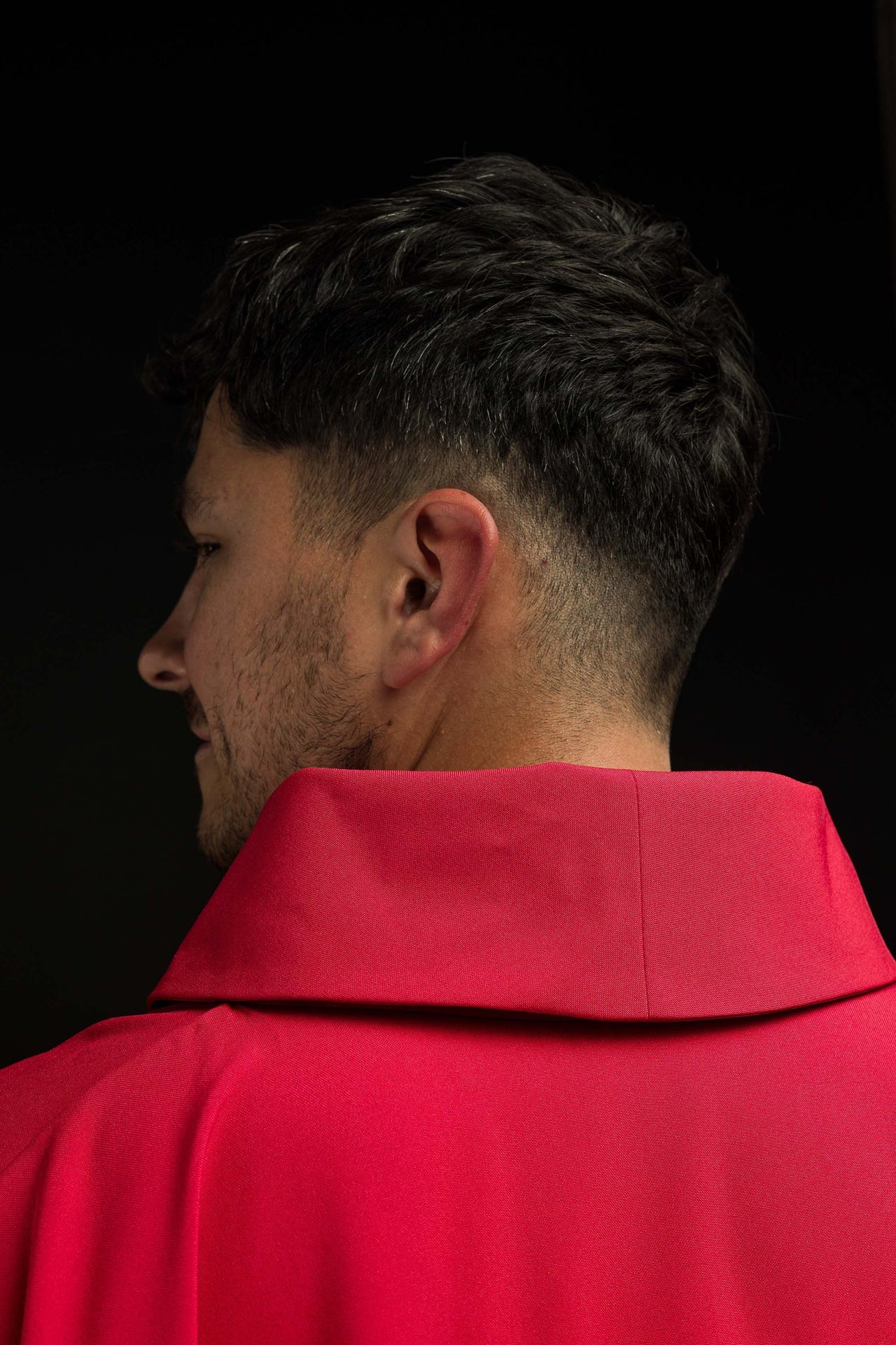 Ornat kielich Krzyż i winogrona Czerwony - ORNATY.PL