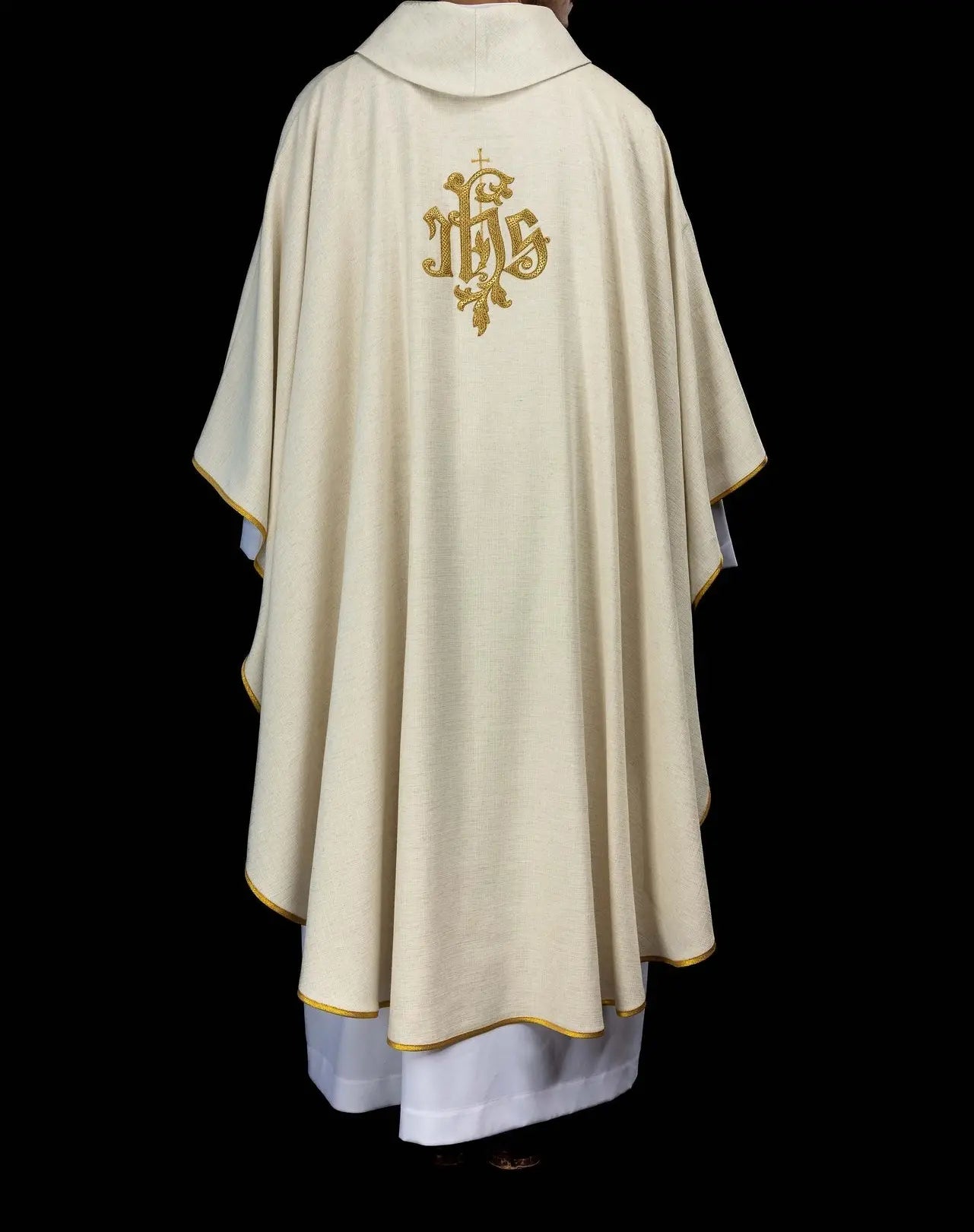 Ecru Chasuble with Saint Joseph the Worker Embroidery