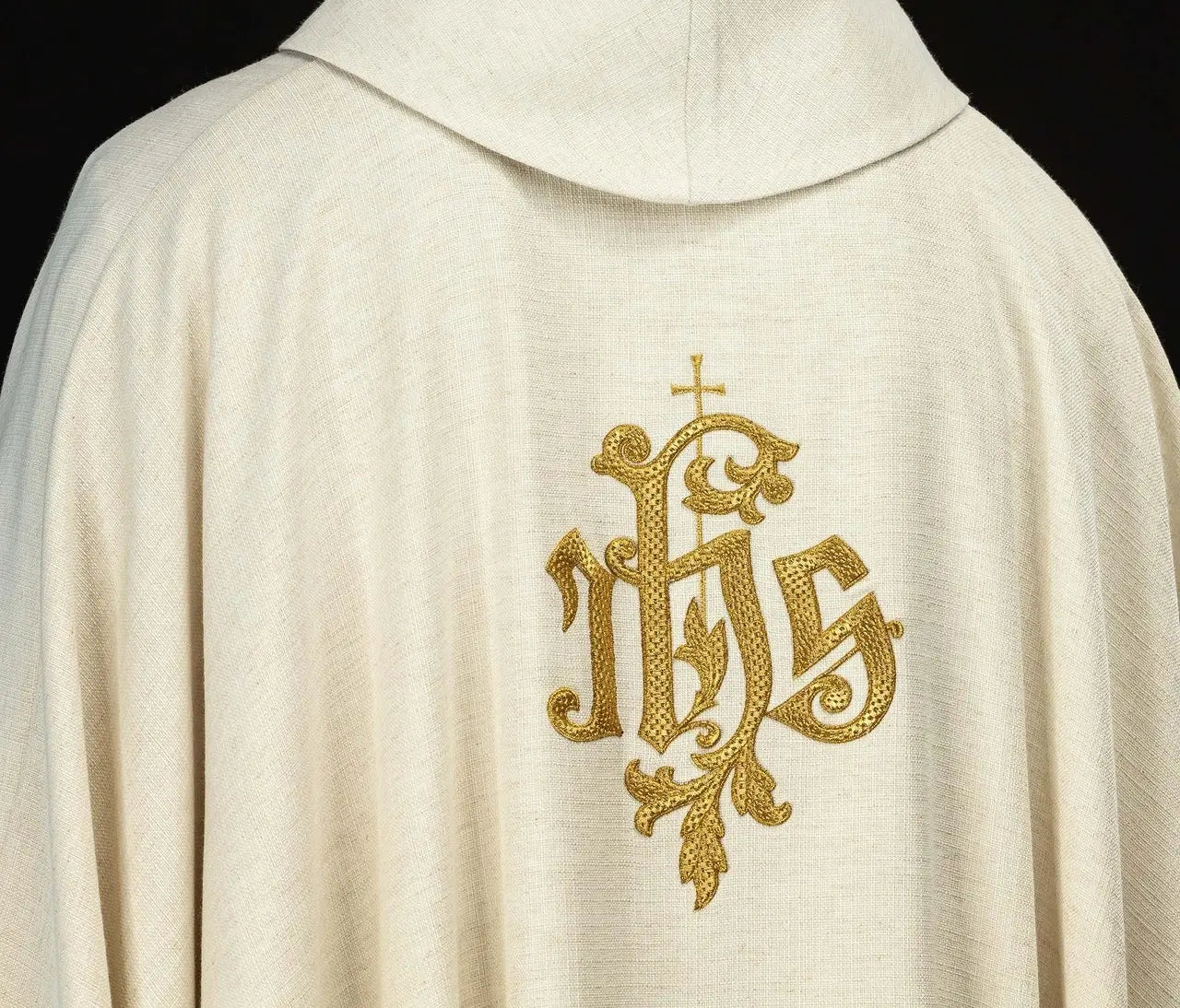 Ecru Chasuble with Saint Joseph the Worker Embroidery