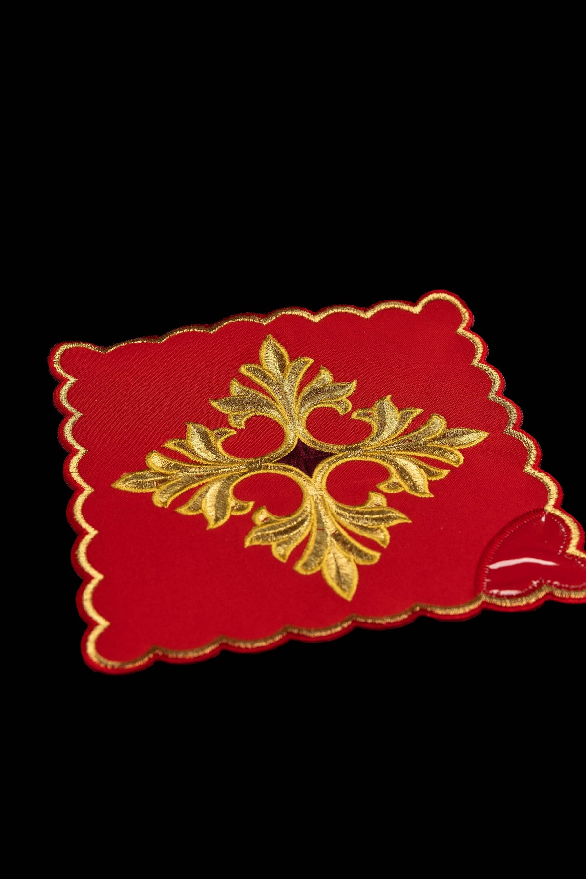 Zestaw palek z symbolem krzyża w czterech kolorach liturgicznych