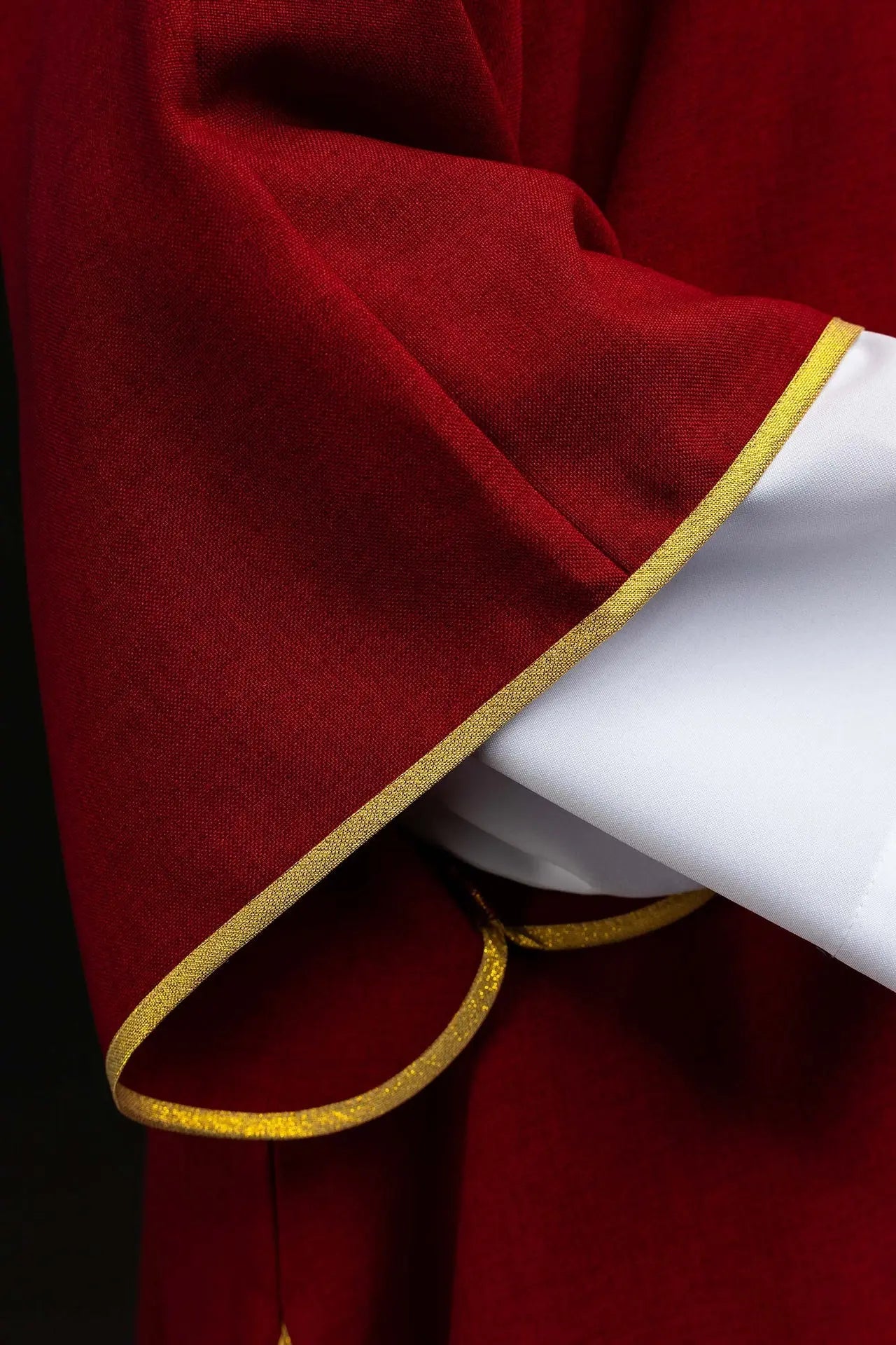 Red Dalmatic with Gold Cross Embroidery