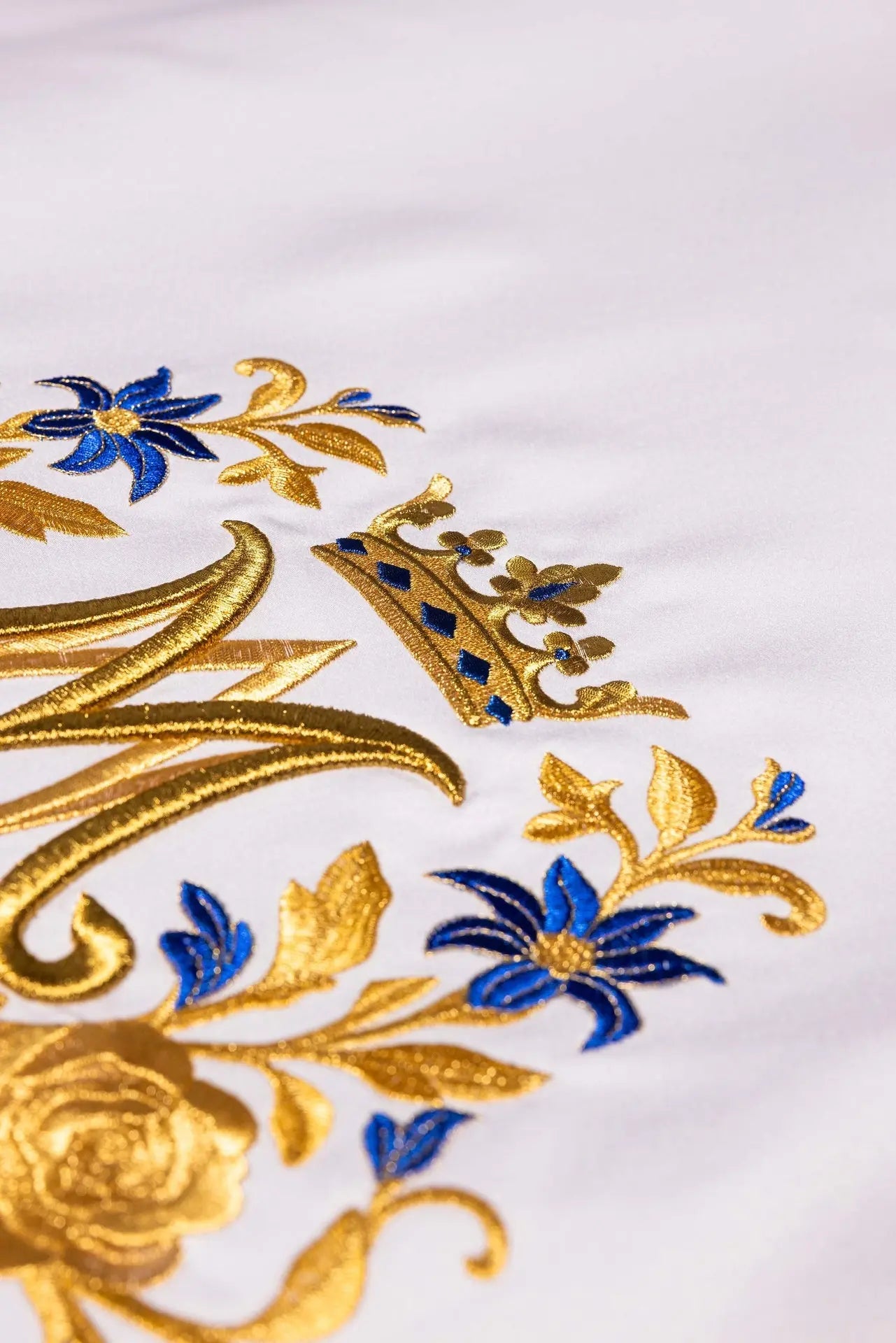 Altar Cloth with Marian Monogram Embroidery