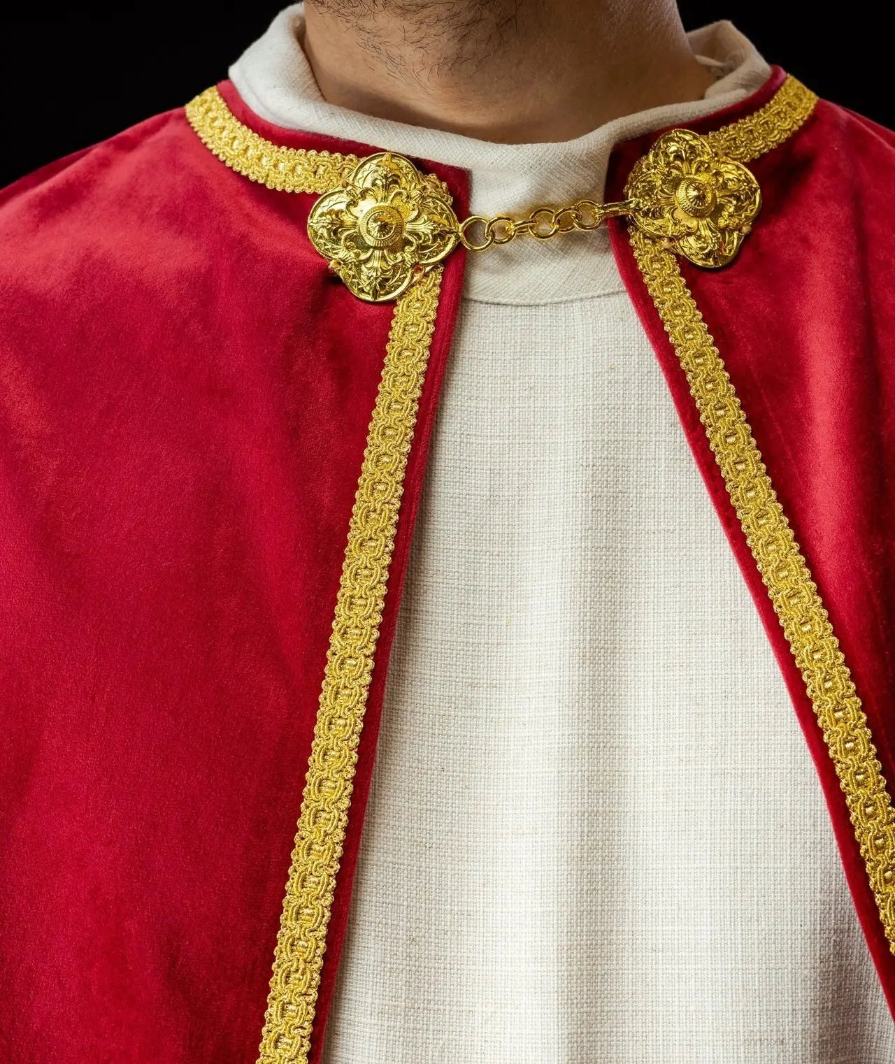 Velvet Red Altar Server Cape with Closure