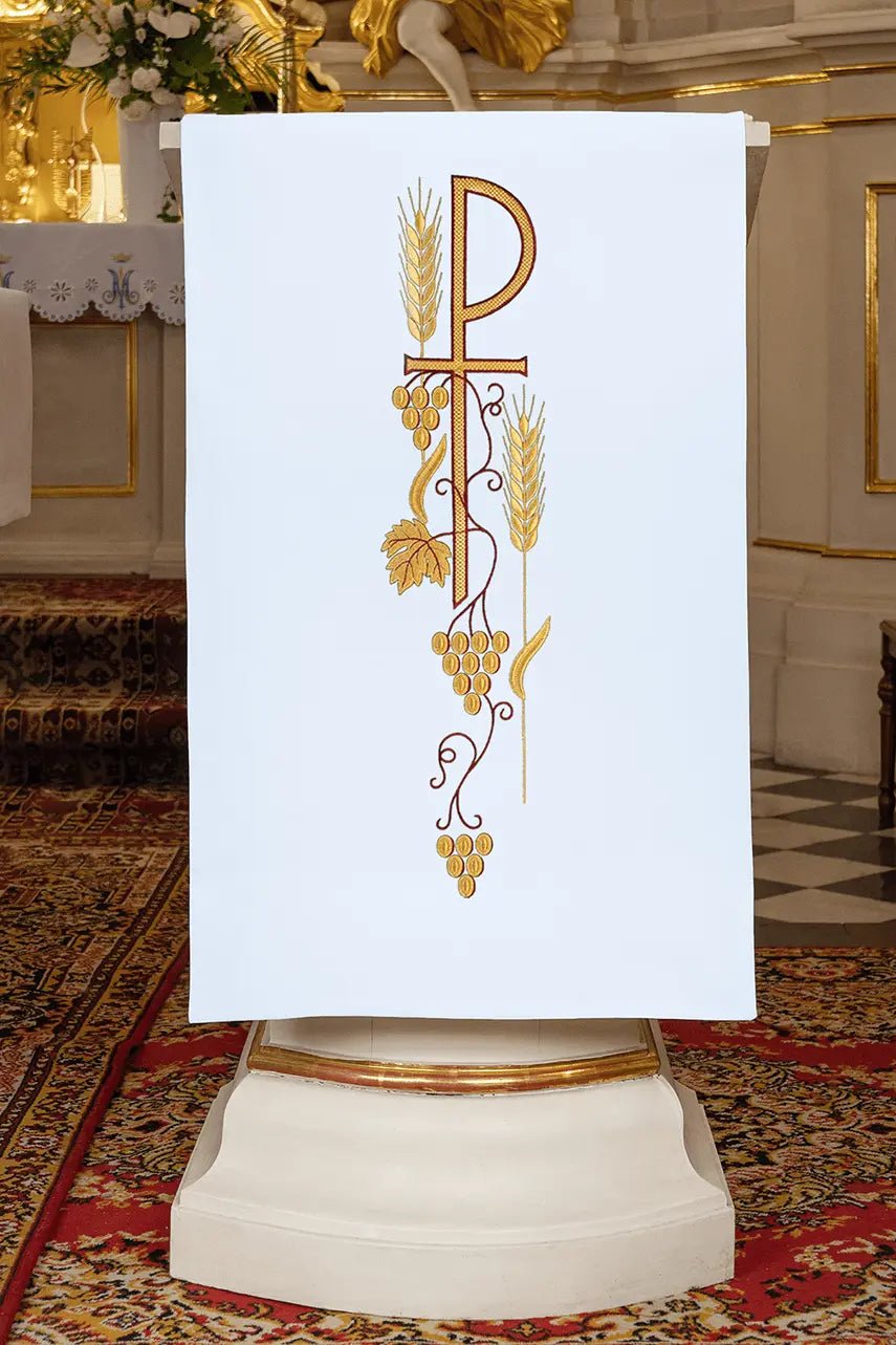 Szata liturgiczna do lektorium z haftowanym symbolem PAX