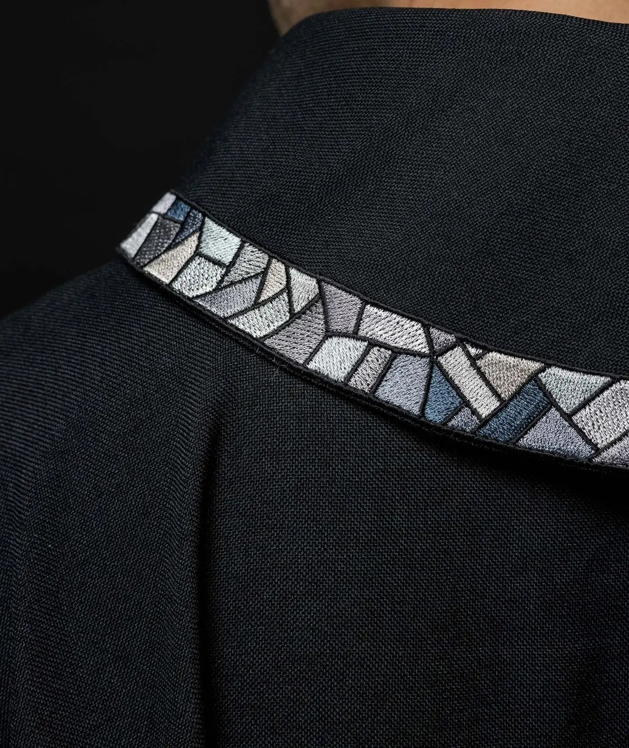 Black chasuble with mosaic cross
