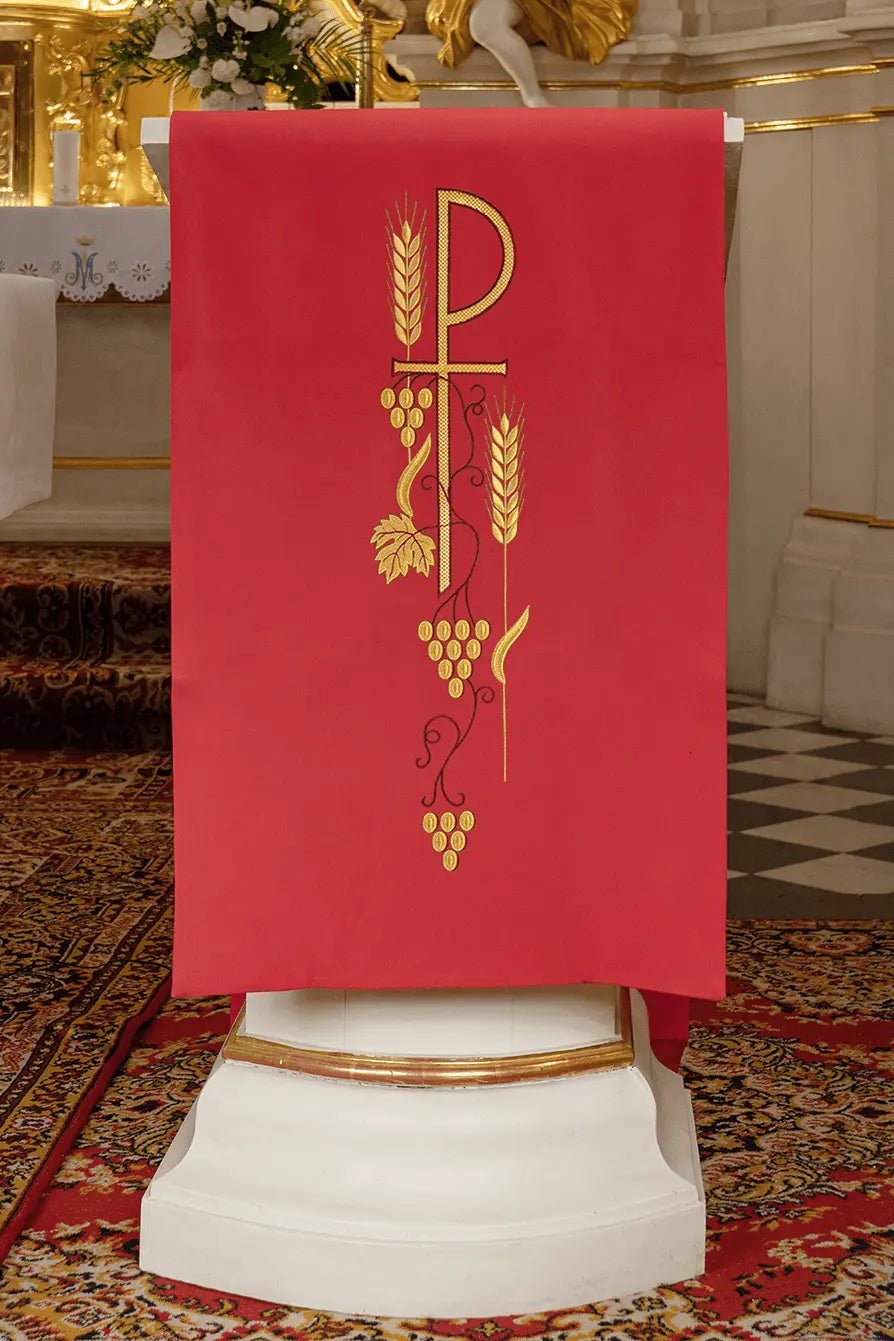 Szata liturgiczna do lektorium z haftowanym symbolem PAX