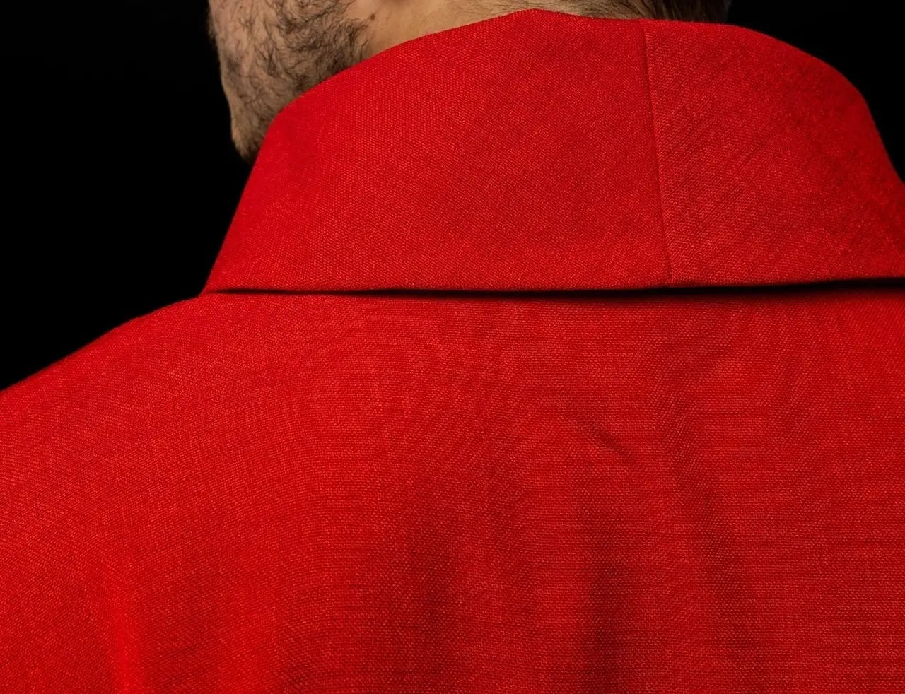 Red chasuble with embroidery of the Cross