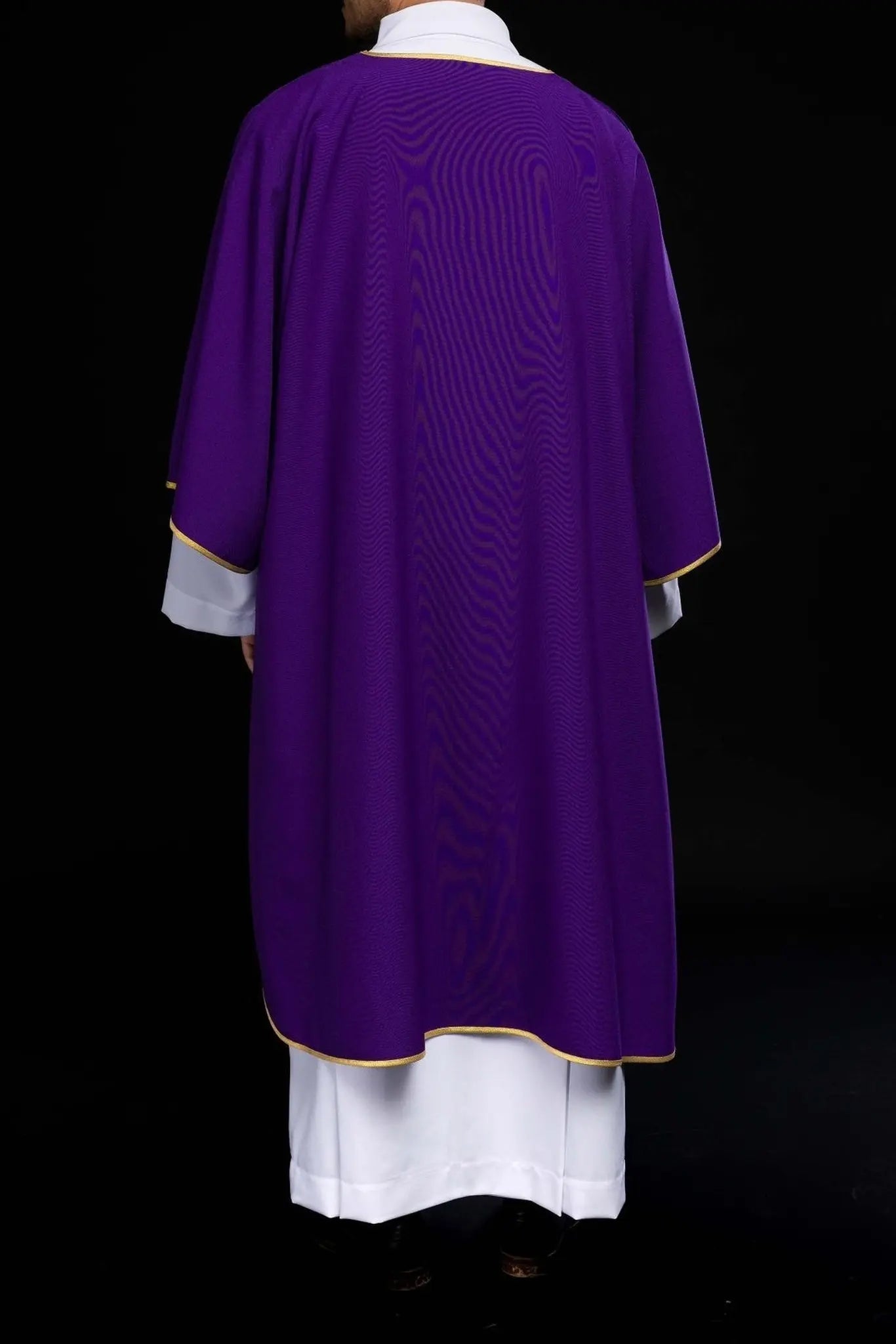 Purple Smooth Dalmatic with Gold Trim