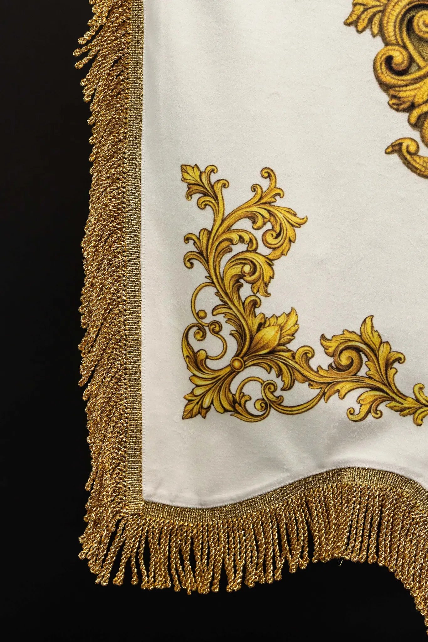 Double-sided Marian Banner with Immaculate Heart and Monogram - HAFTINA ATELIER
