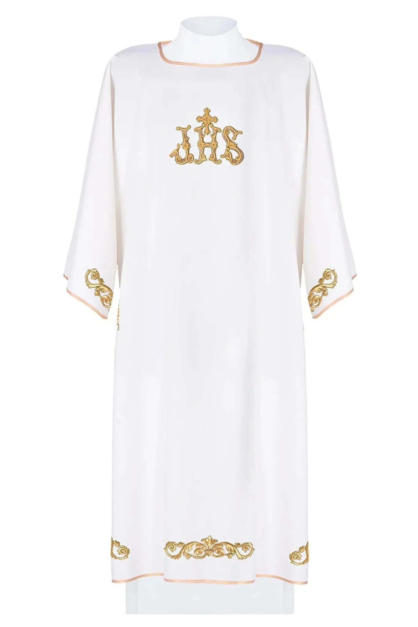 IHS embroidered ecru dalmatics - HAFTINA ATELIER