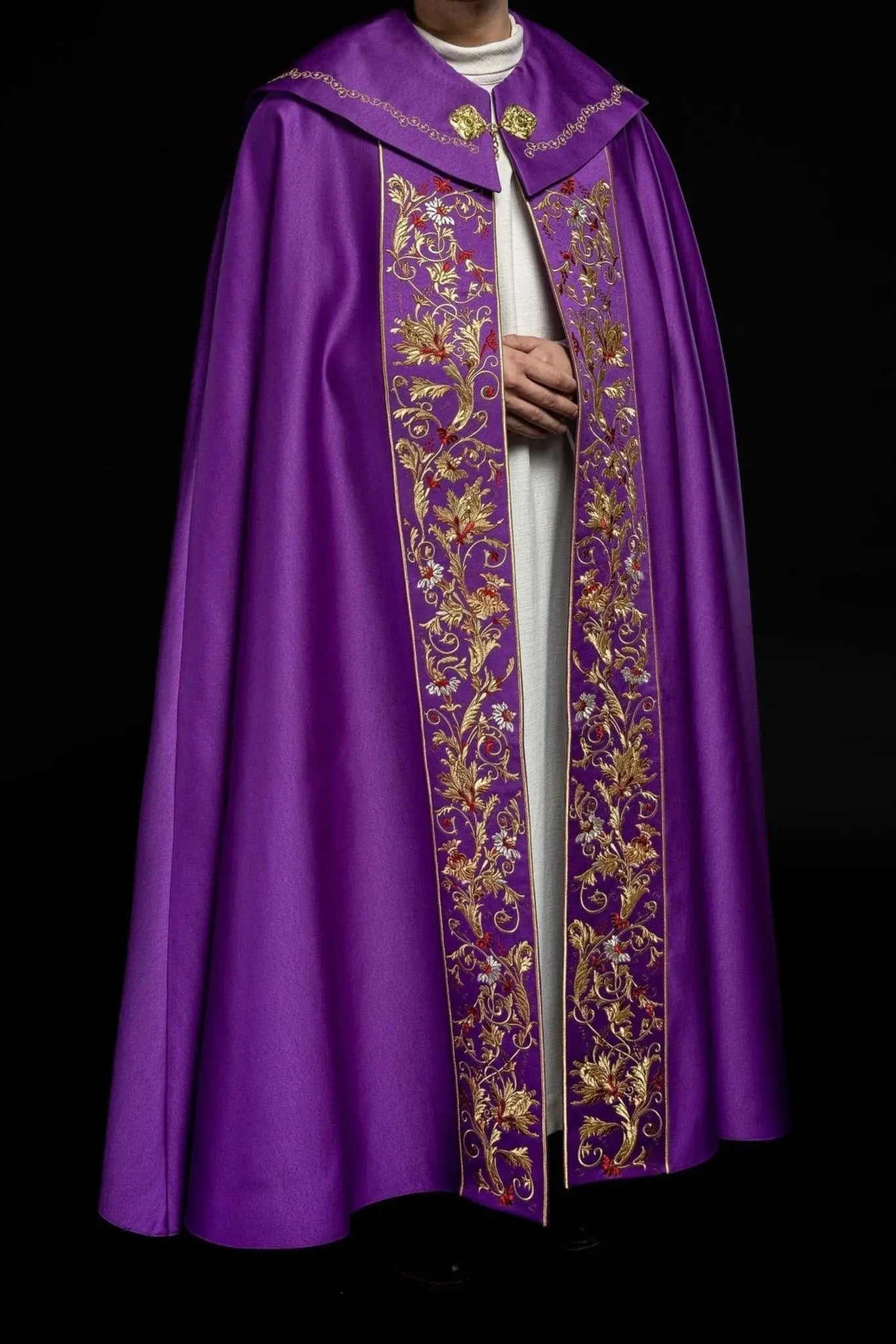Eucharistic cape monogram PX in purple