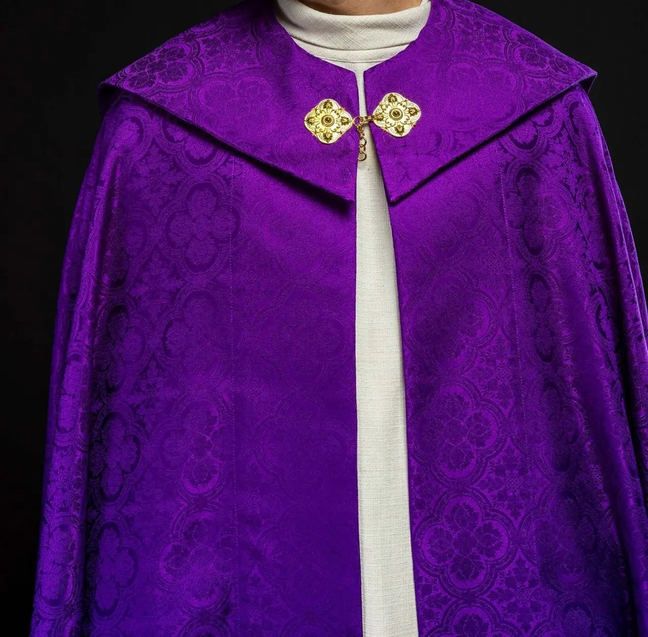 Purple Jacquard Liturgical Cope