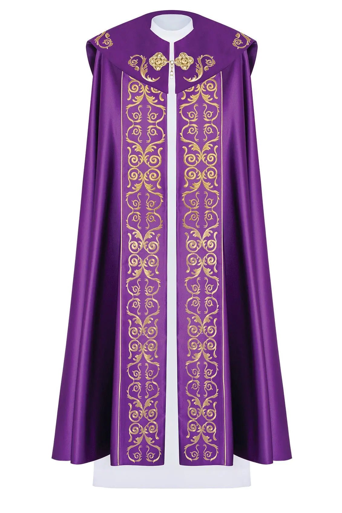 Liturgical cape with rich IHS monogram - HAFTINA ATELIER