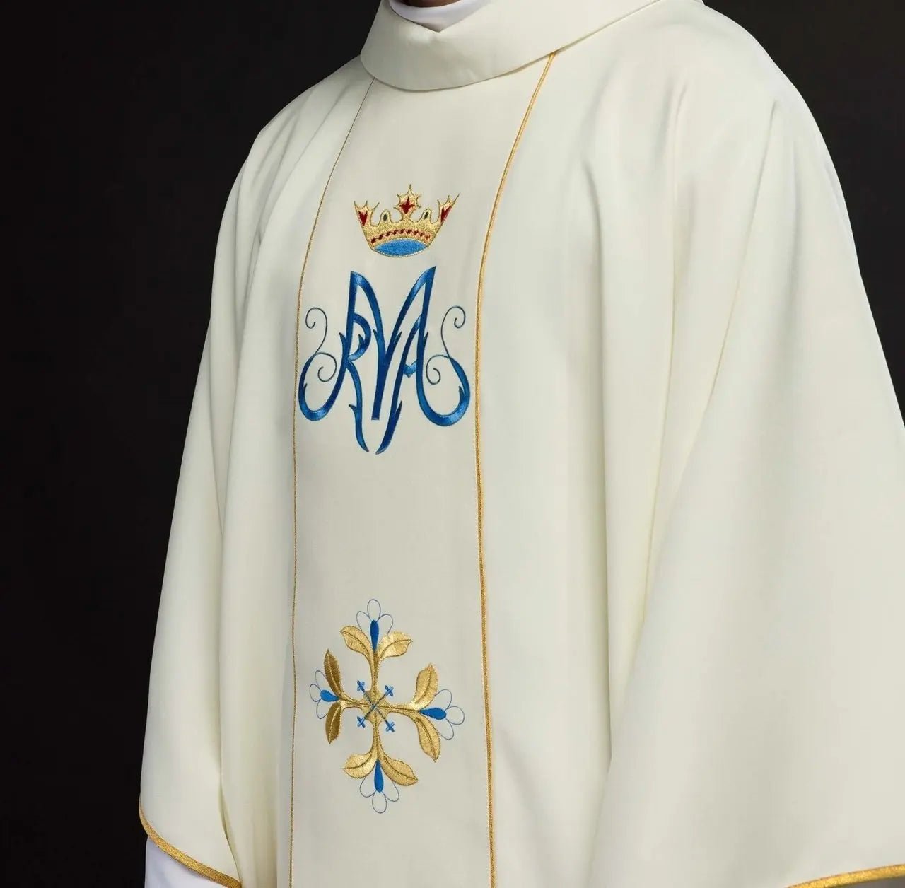 Ornat liturgiczny maryjny z pasem