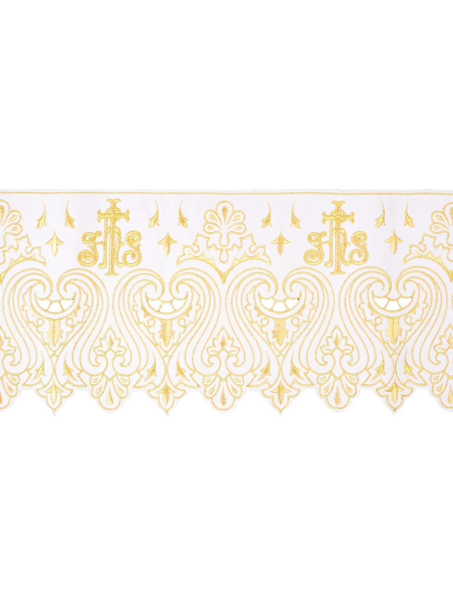 Metraż z haftem czołowym IHS Biały