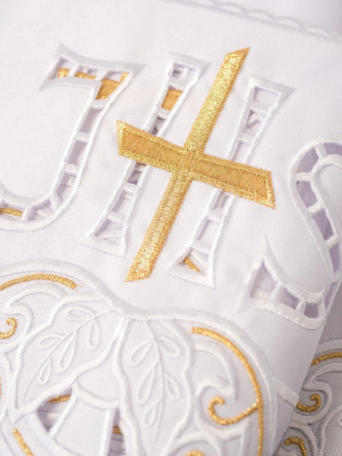 Metr z haftem czołowym IHS Cross White