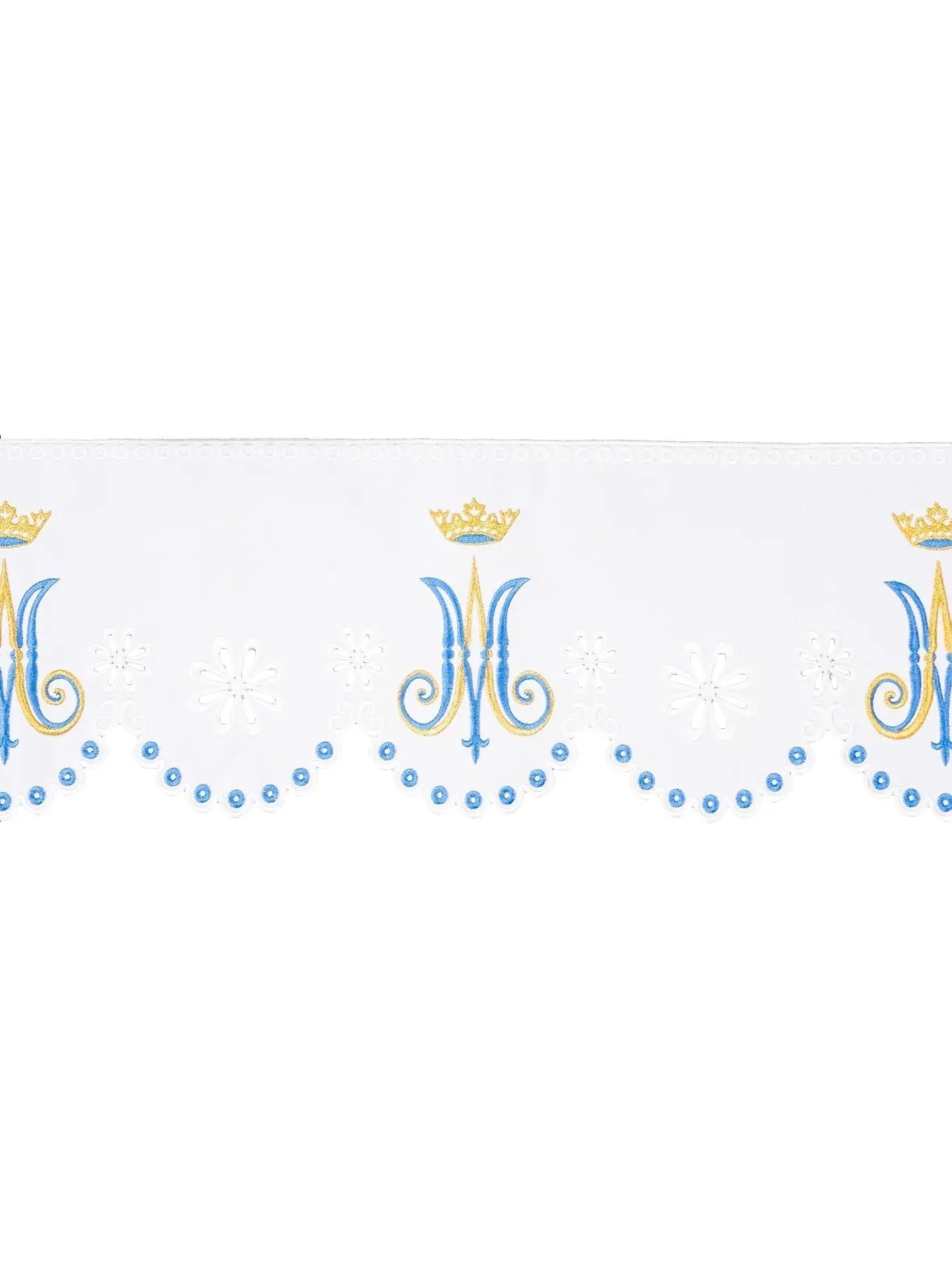 Metre with frontal embroidery with Marian motif