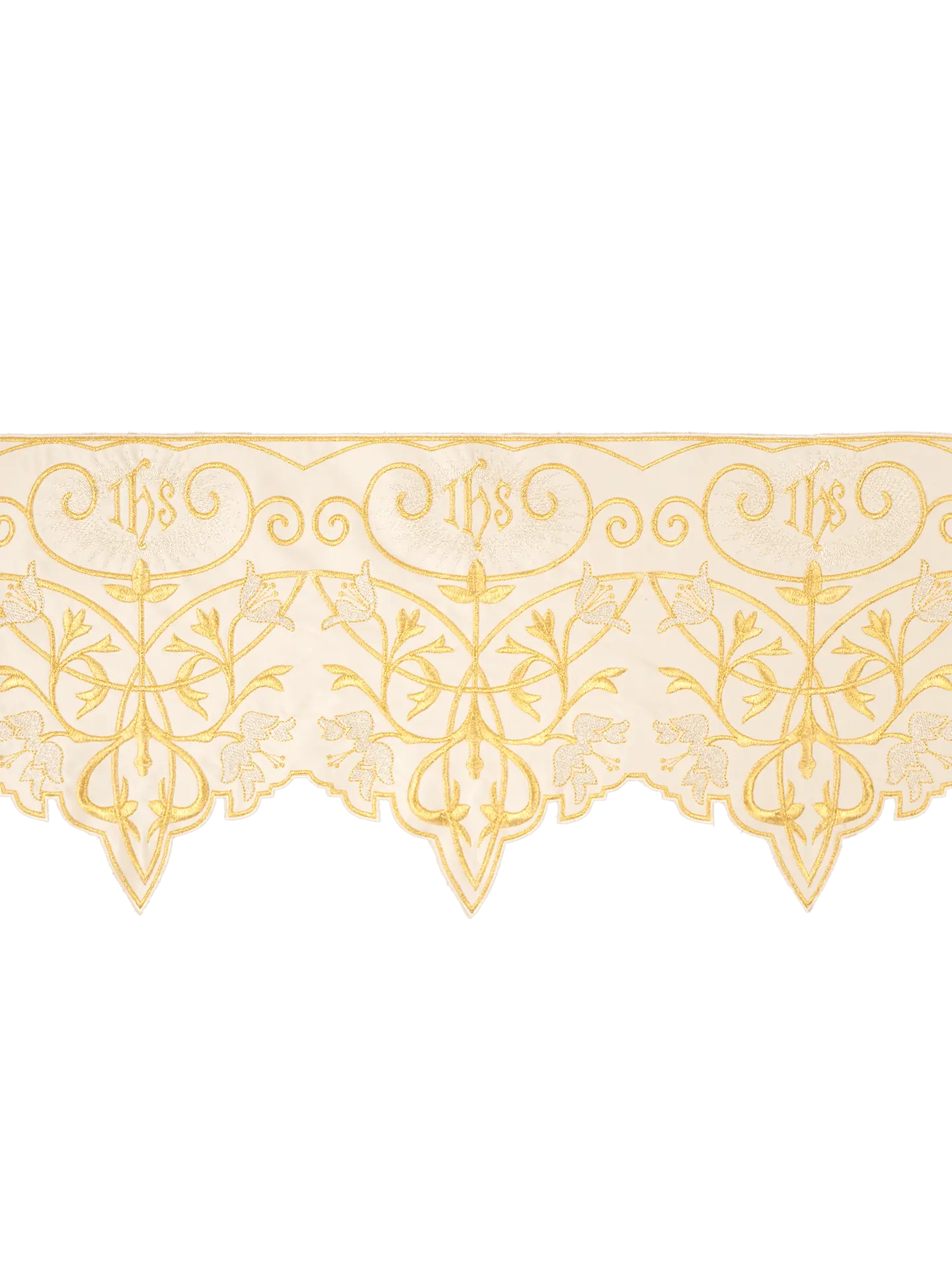 Metre with IHS monogram in ecru
