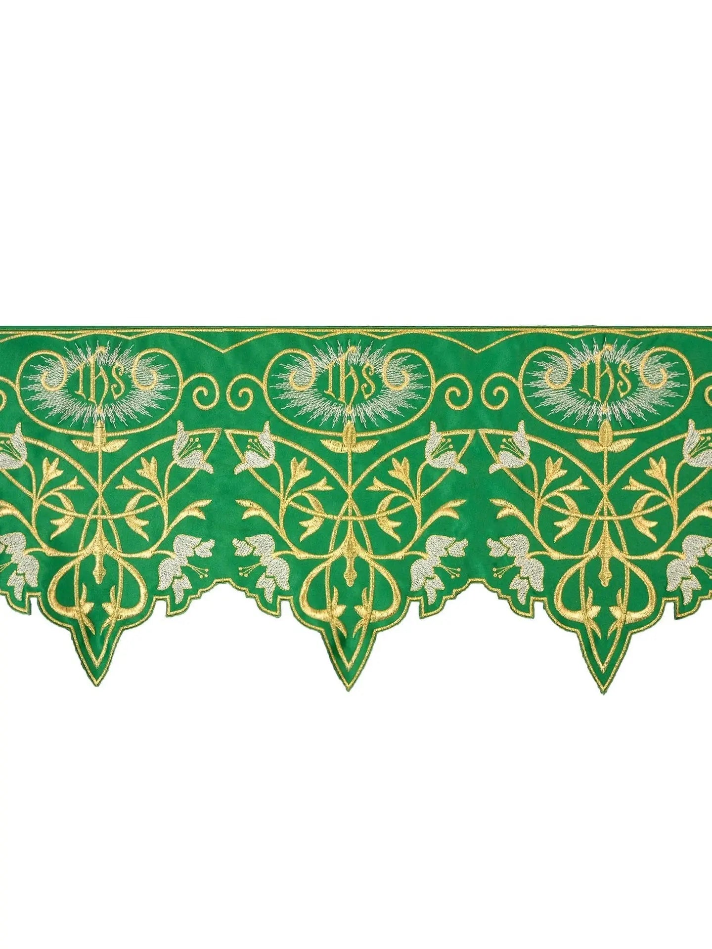 Licznik z monogramem IHS w kolorze zielonym