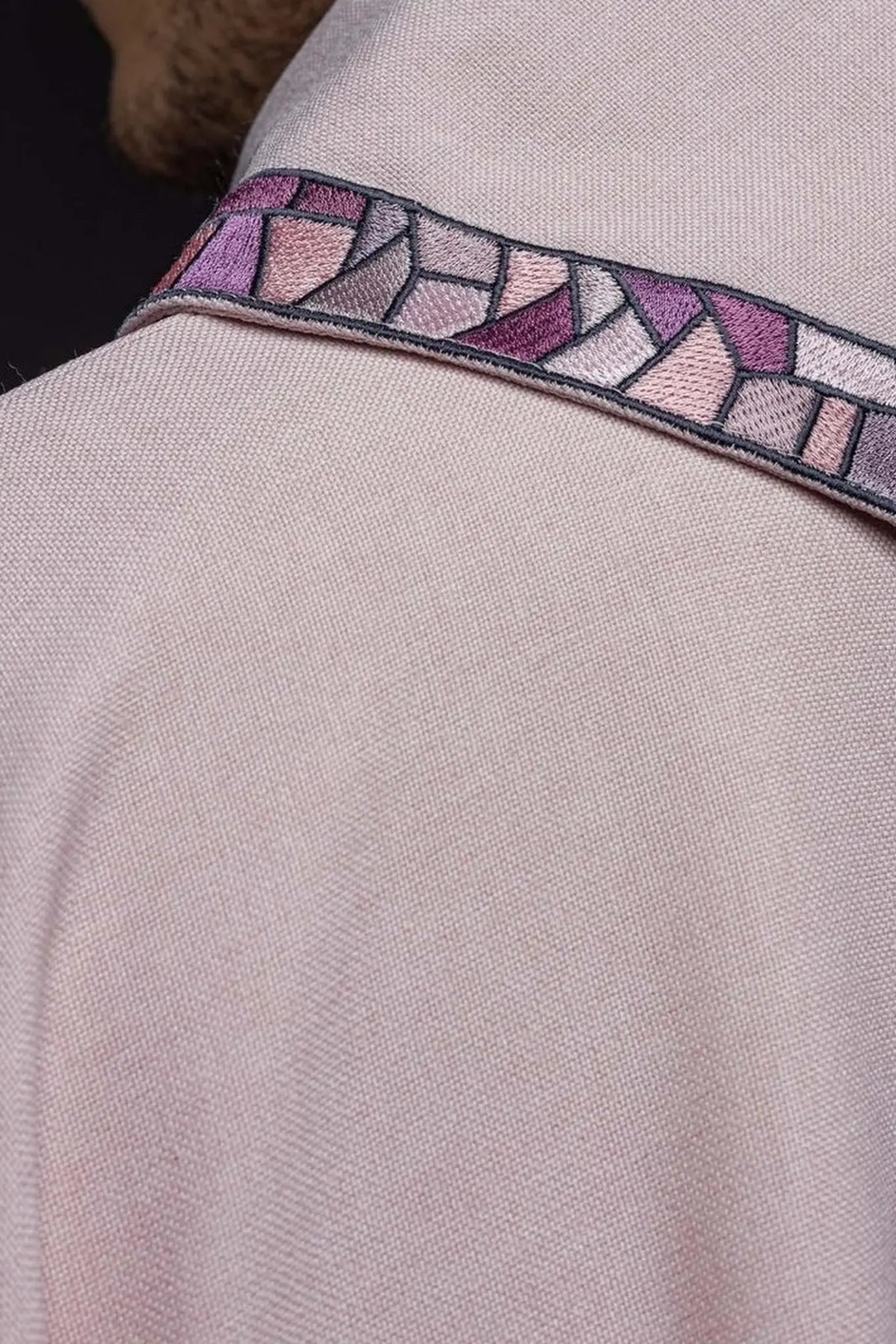 Embroidered chasuble of the cross Pink