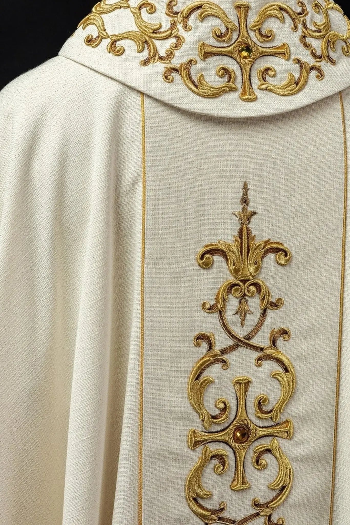 Embroidered chasuble with the image of Saint Anthony
