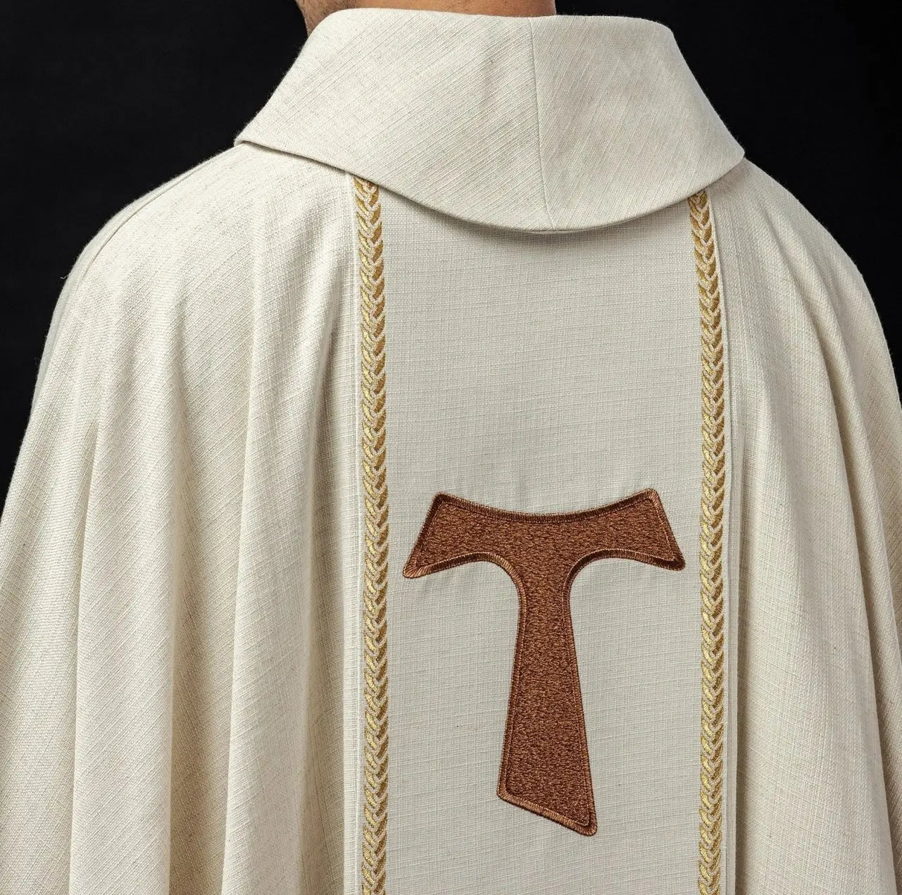 Embroidered chasuble with the image of St. Francis