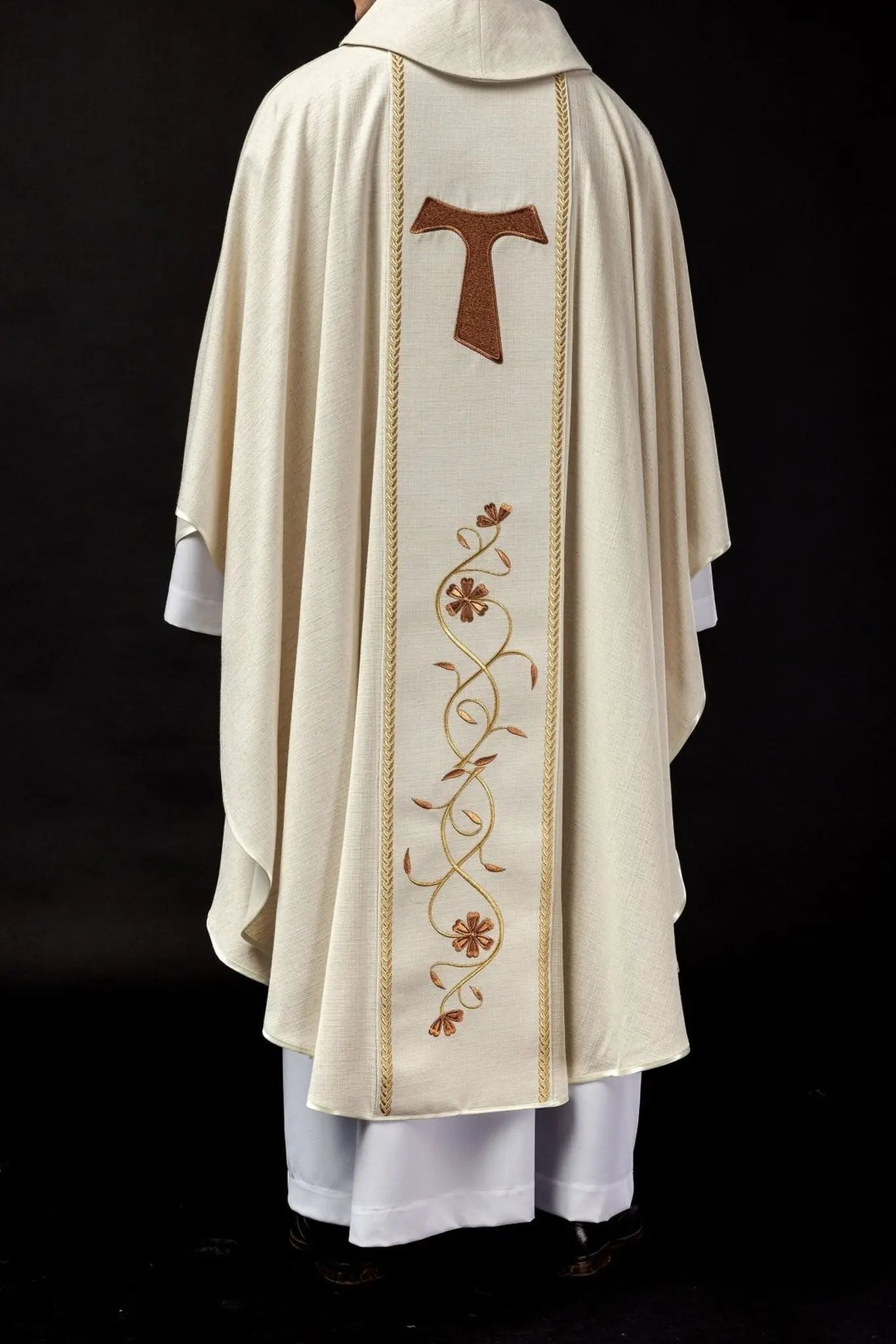 Embroidered chasuble with the image of St. Francis