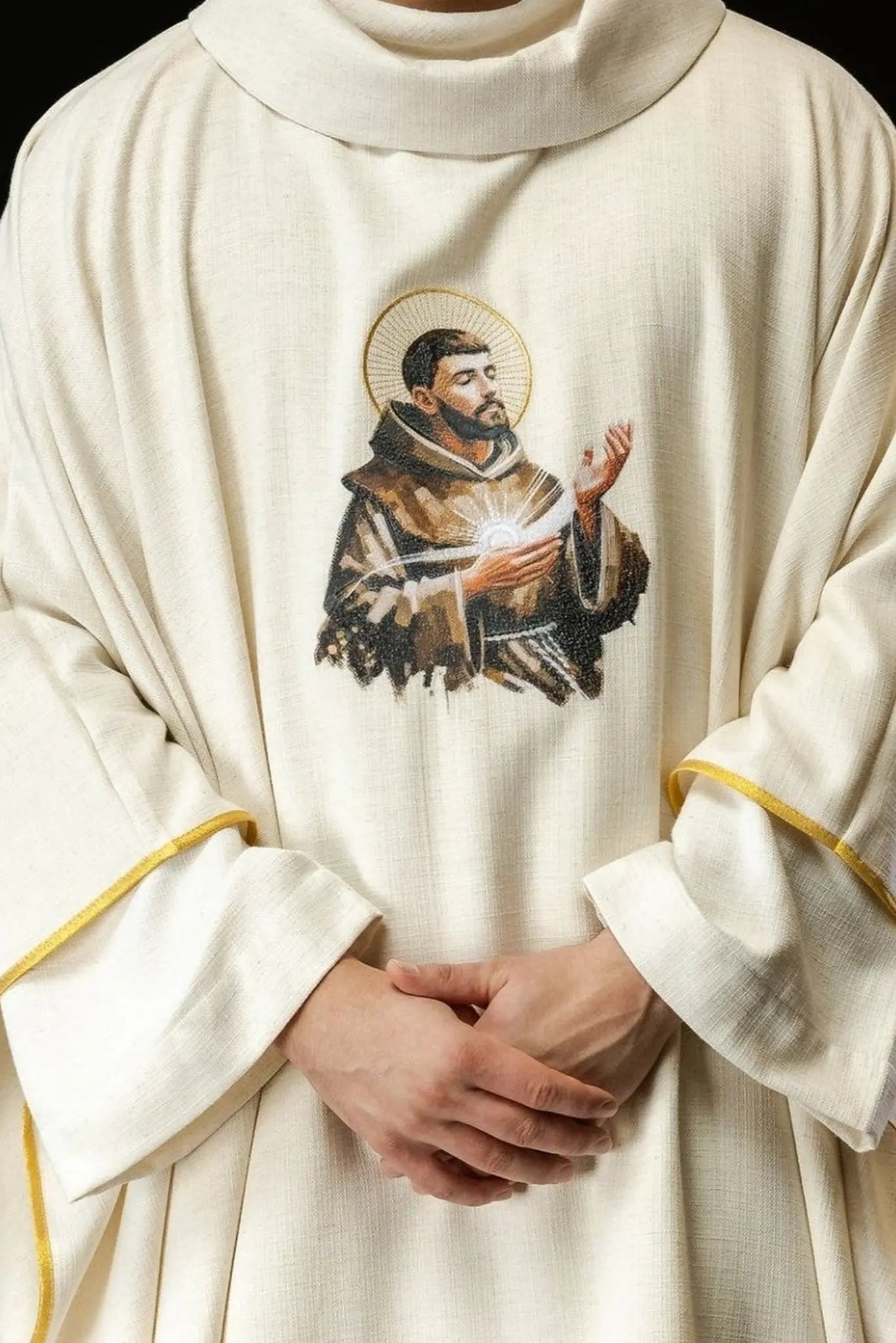 Chasuble Embroidered with the Image of Saint Francis