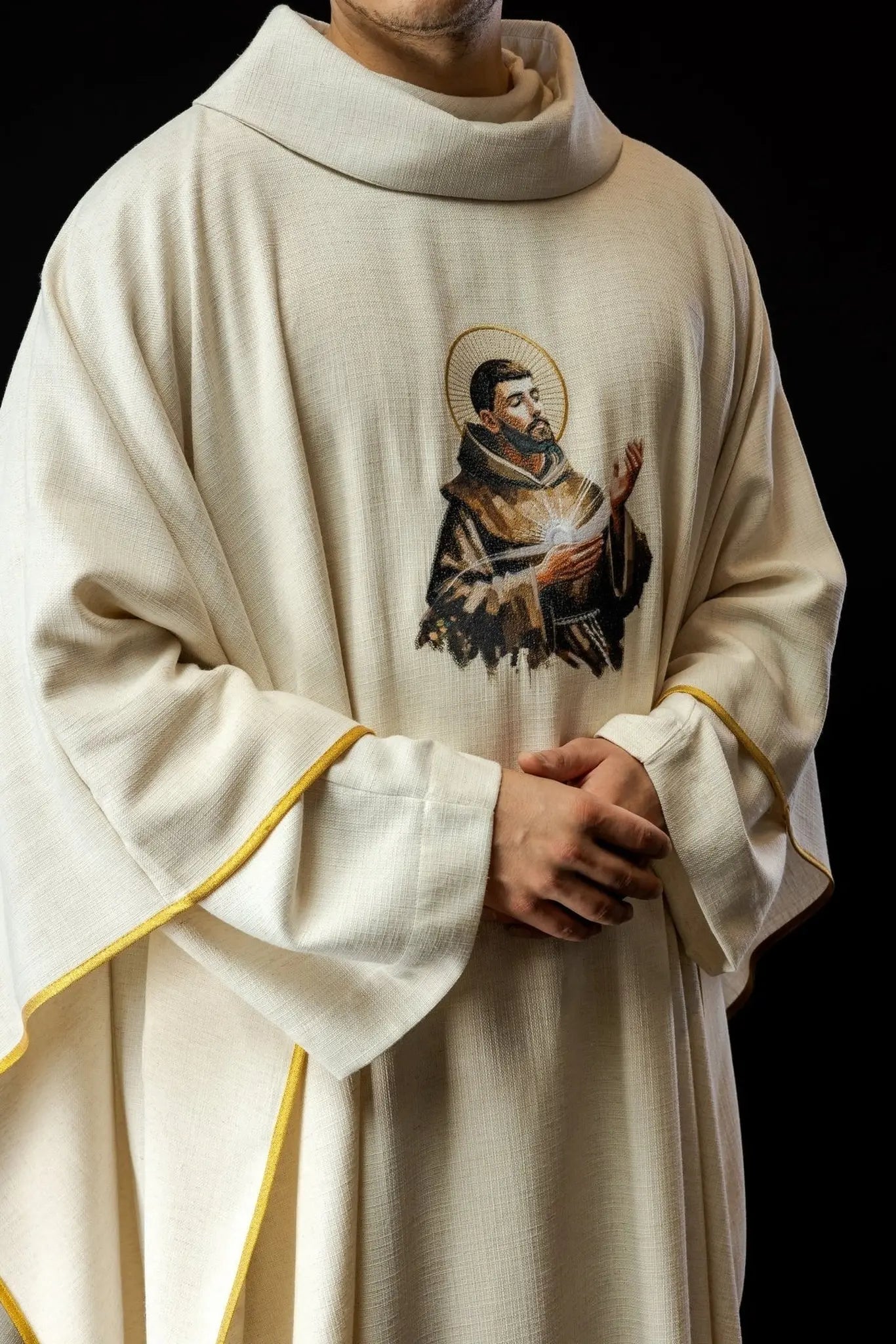 Chasuble Embroidered with the Image of Saint Francis