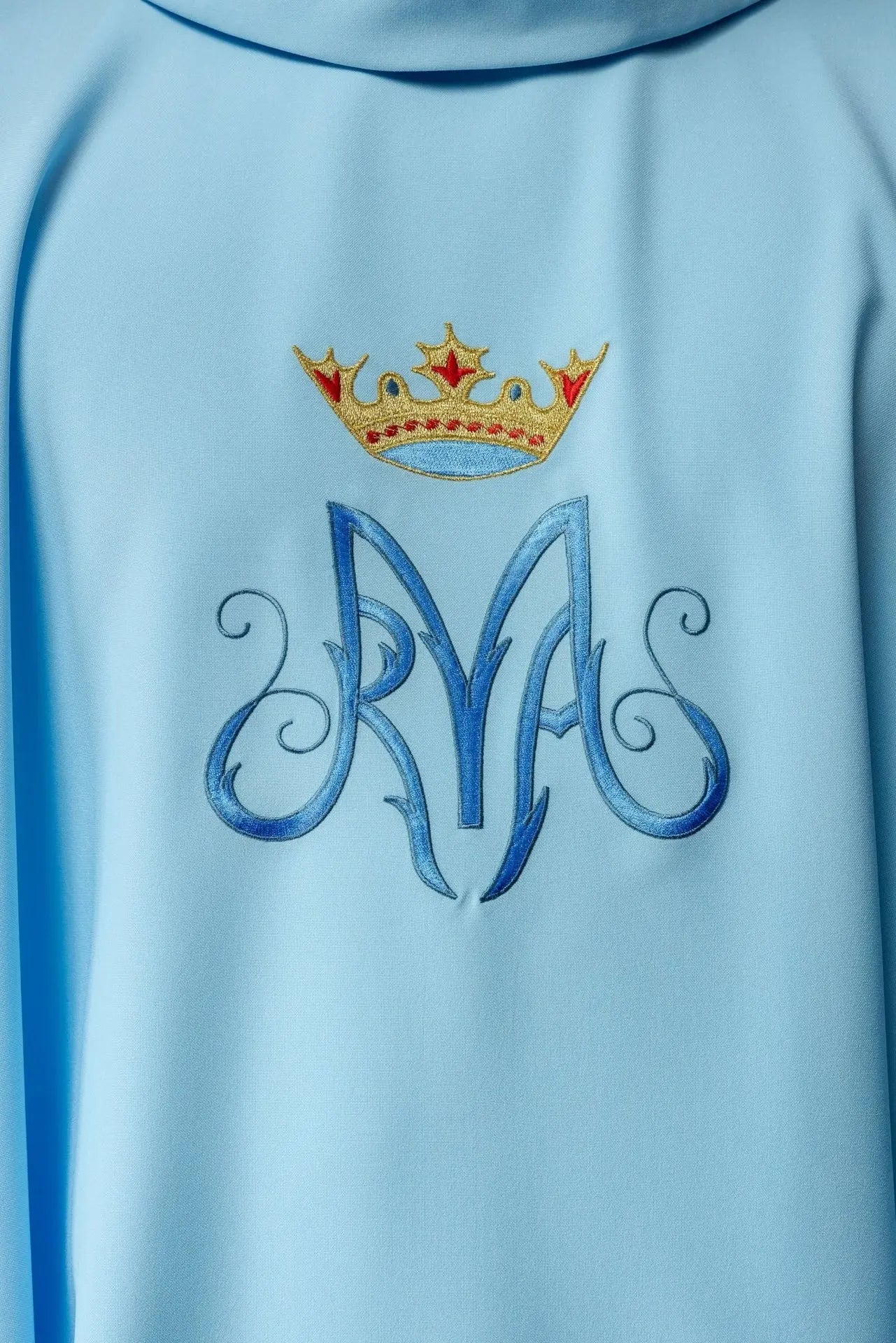 Marian liturgical chasuble in blue