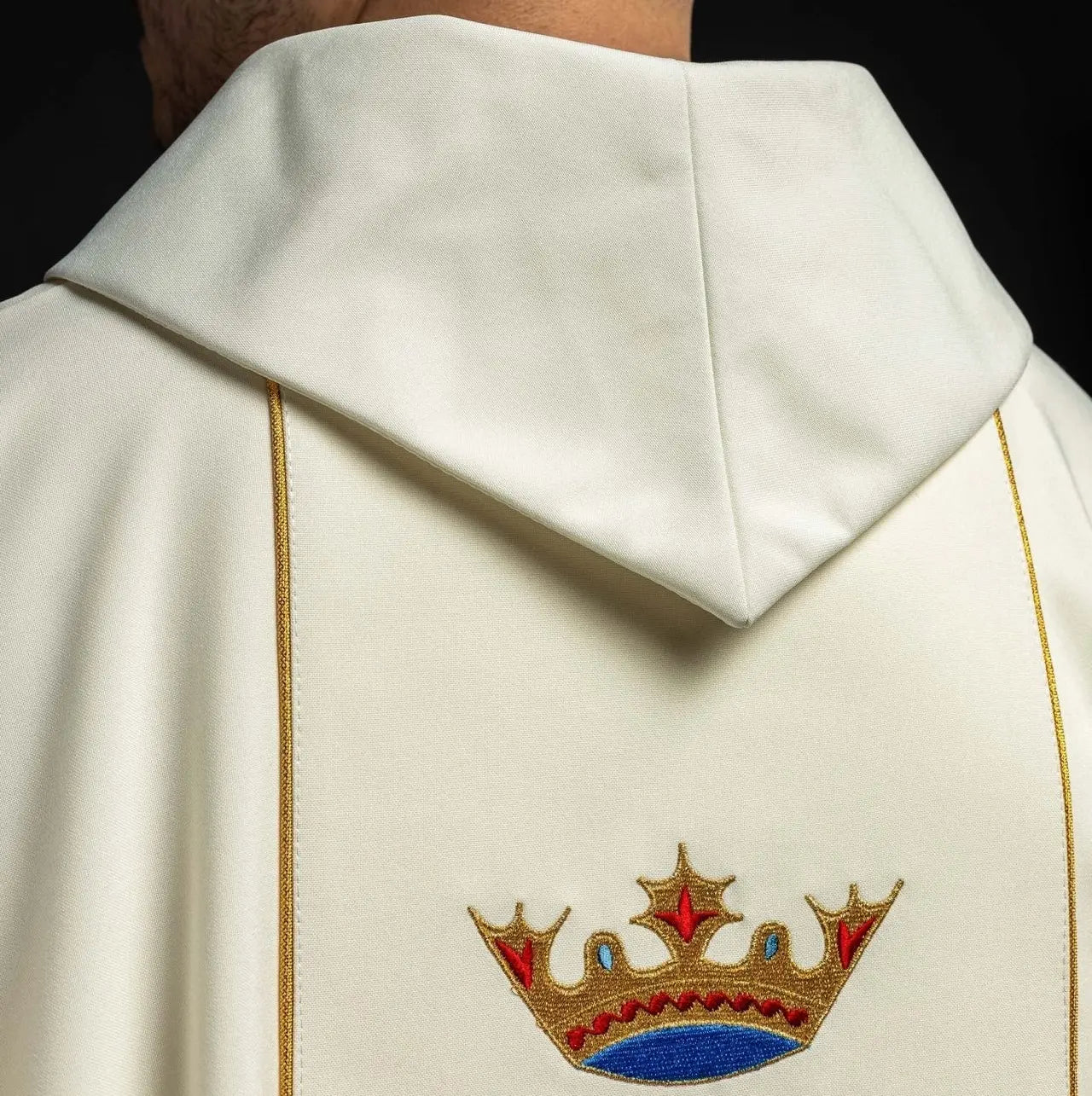 Chasuble of Our Lady of Czestochowa in ecru