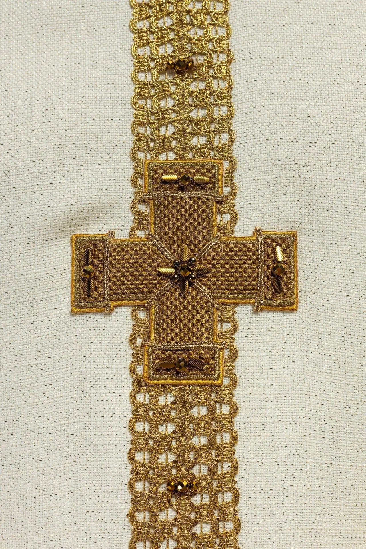 Handcrafted Chasuble with Natural Stones – Handmade Collection 7002