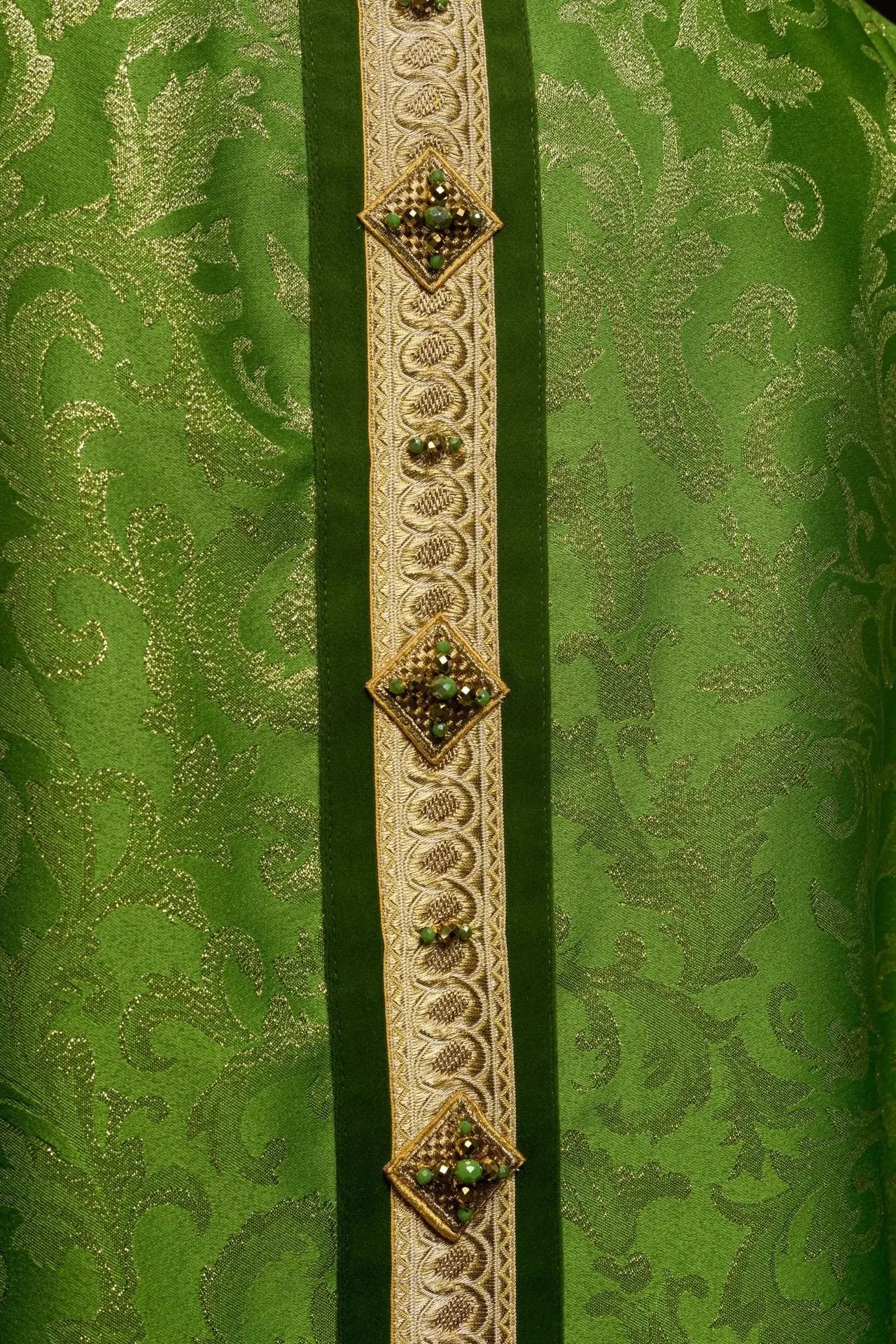 Ręcznie wykonany ornat z kamieniami naturalnymi – kolekcja Handmade 7003