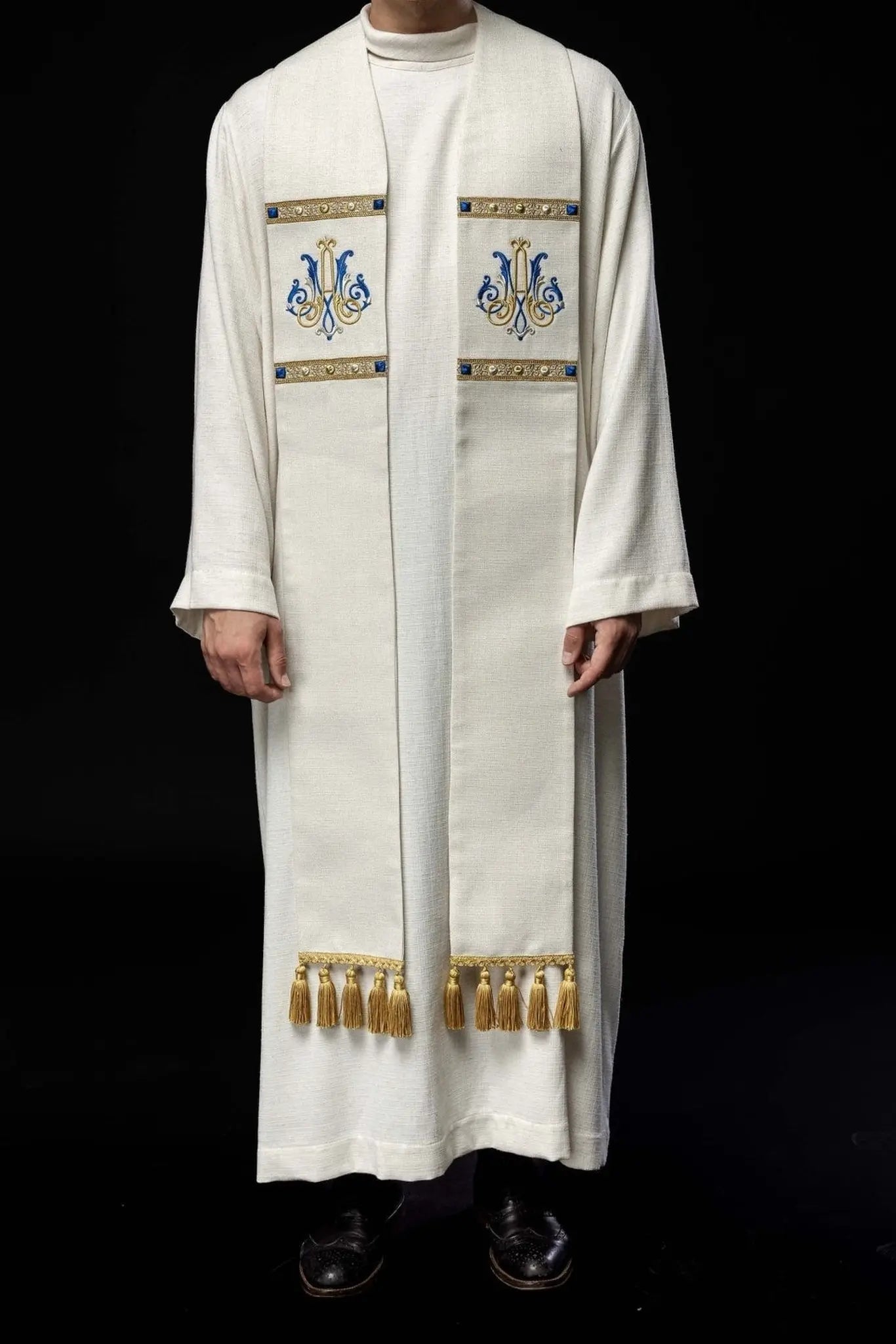 Haftowana stuła maryjna