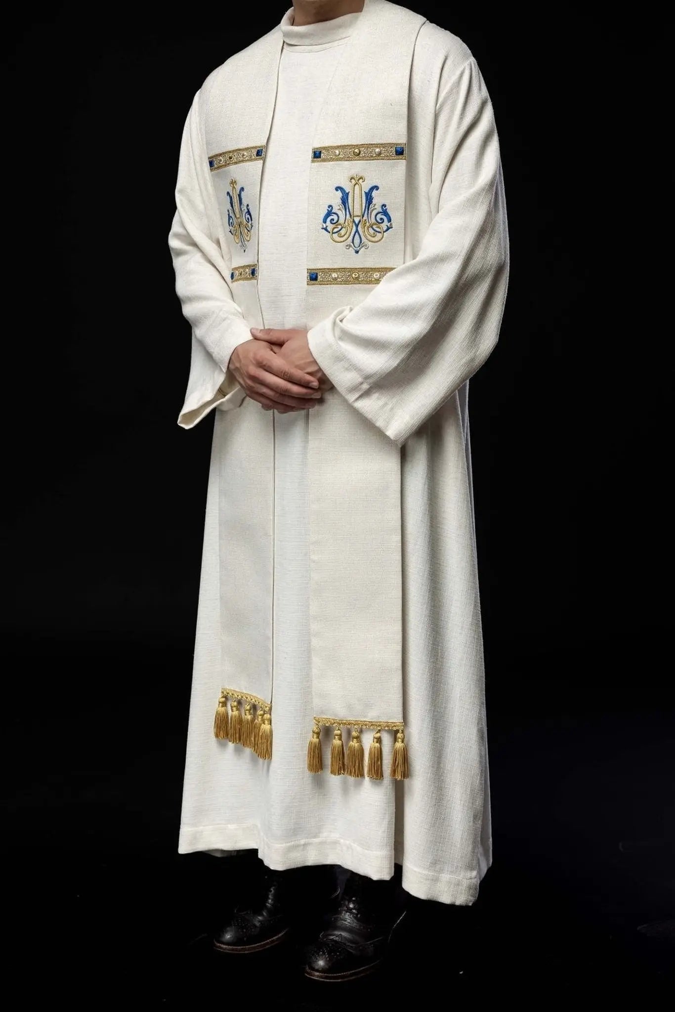 Haftowana stuła maryjna
