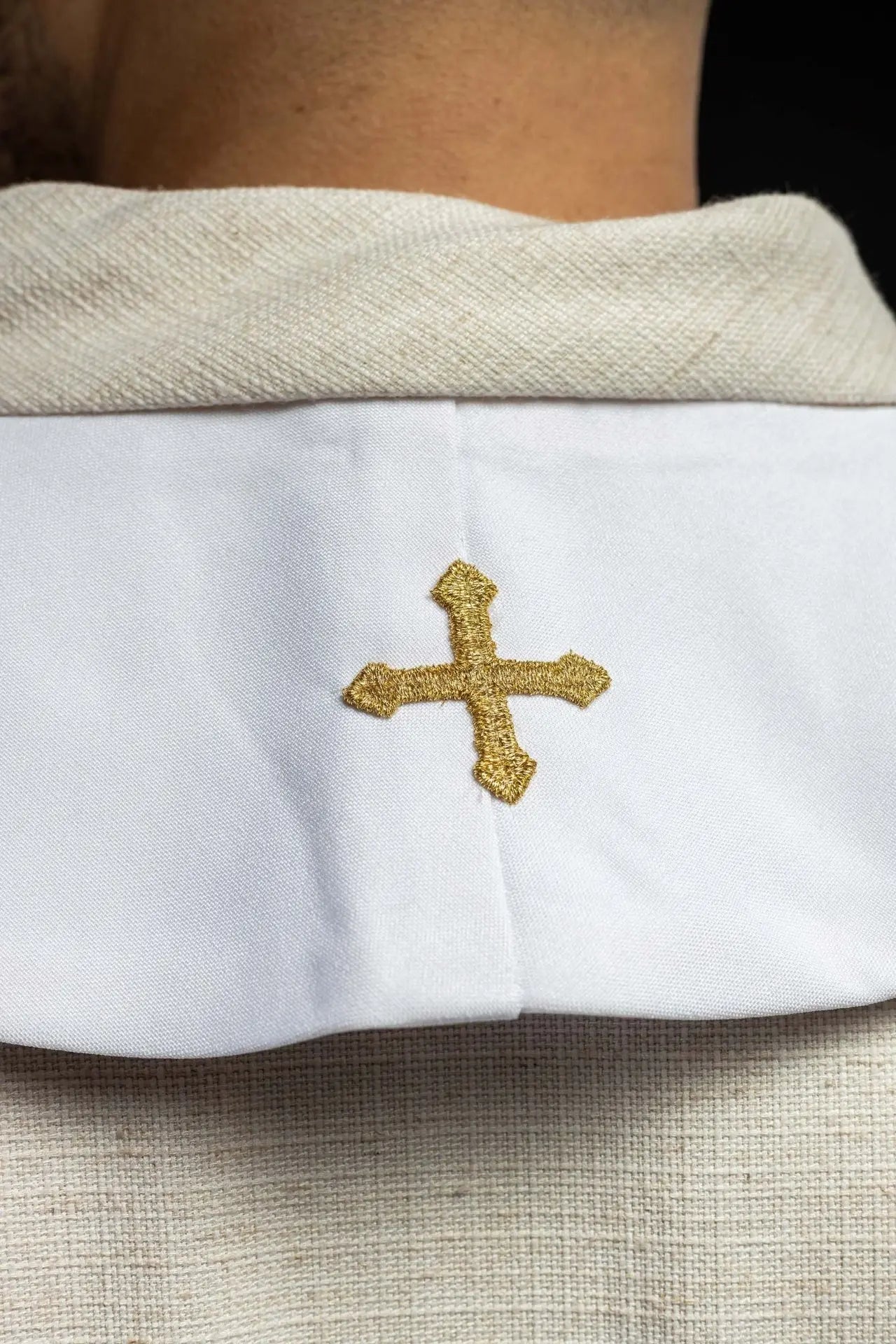 Haftowana stuła kapłańska Mariańska Biała