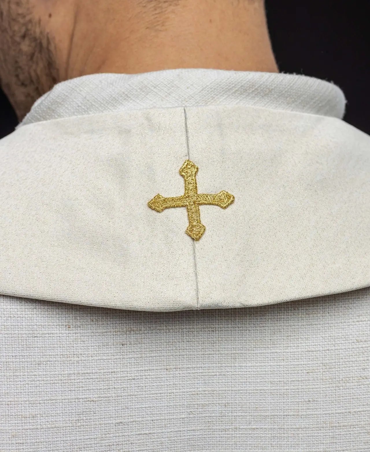 Embroidered priest's stole decorated with brads