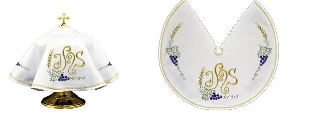 Veil for a tin with IHS motif