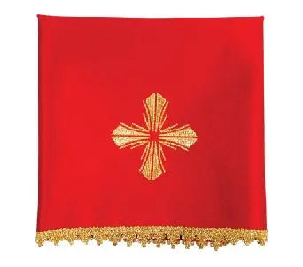 Set of four veils for chalice with embroidered cross