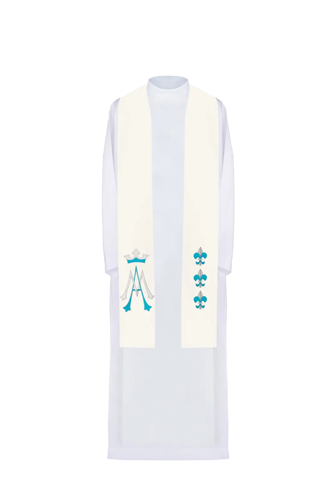 Embroidered stole of the Virgin Mary